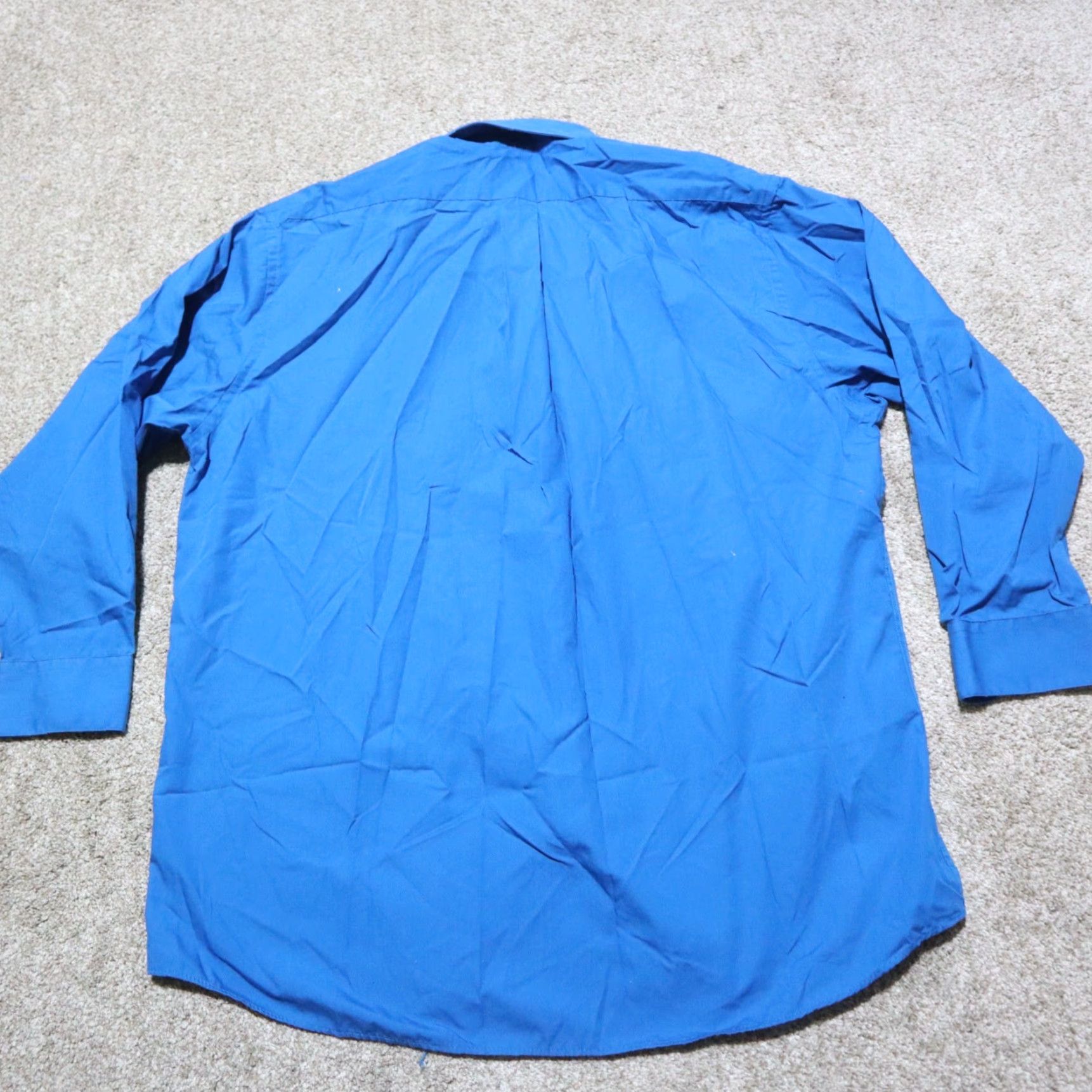 Alexander Julian Alexander Julian Shirt Button-Up XL Blue Mens Long Sleeve solid Colorful 17.5 Colorful 90s Size US XL / EU 56 / 4 - 8 Thumbnail