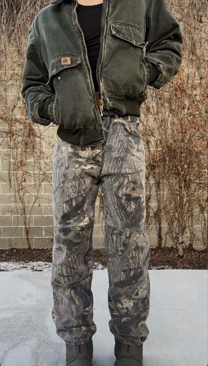 Realtree (38x32) Crazy Vintage Y2K Carhartt Style Faded Realtree Camo Size US 38 / EU 54 - 13 Thumbnail