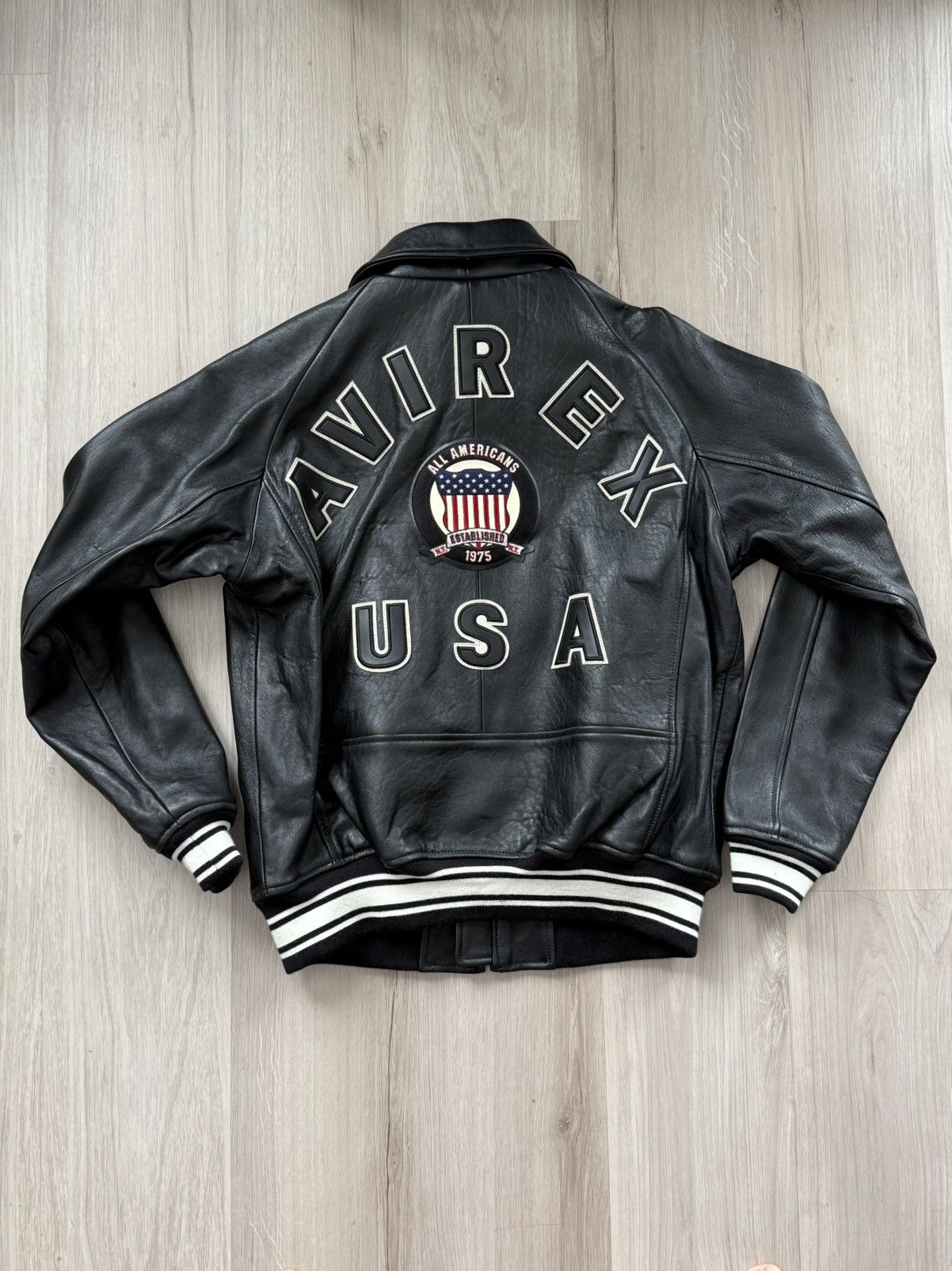 Avirex AVIREX LEATHER BOMBER JACKET Size US M / EU 48-50 / 2 - 2 Thumbnail