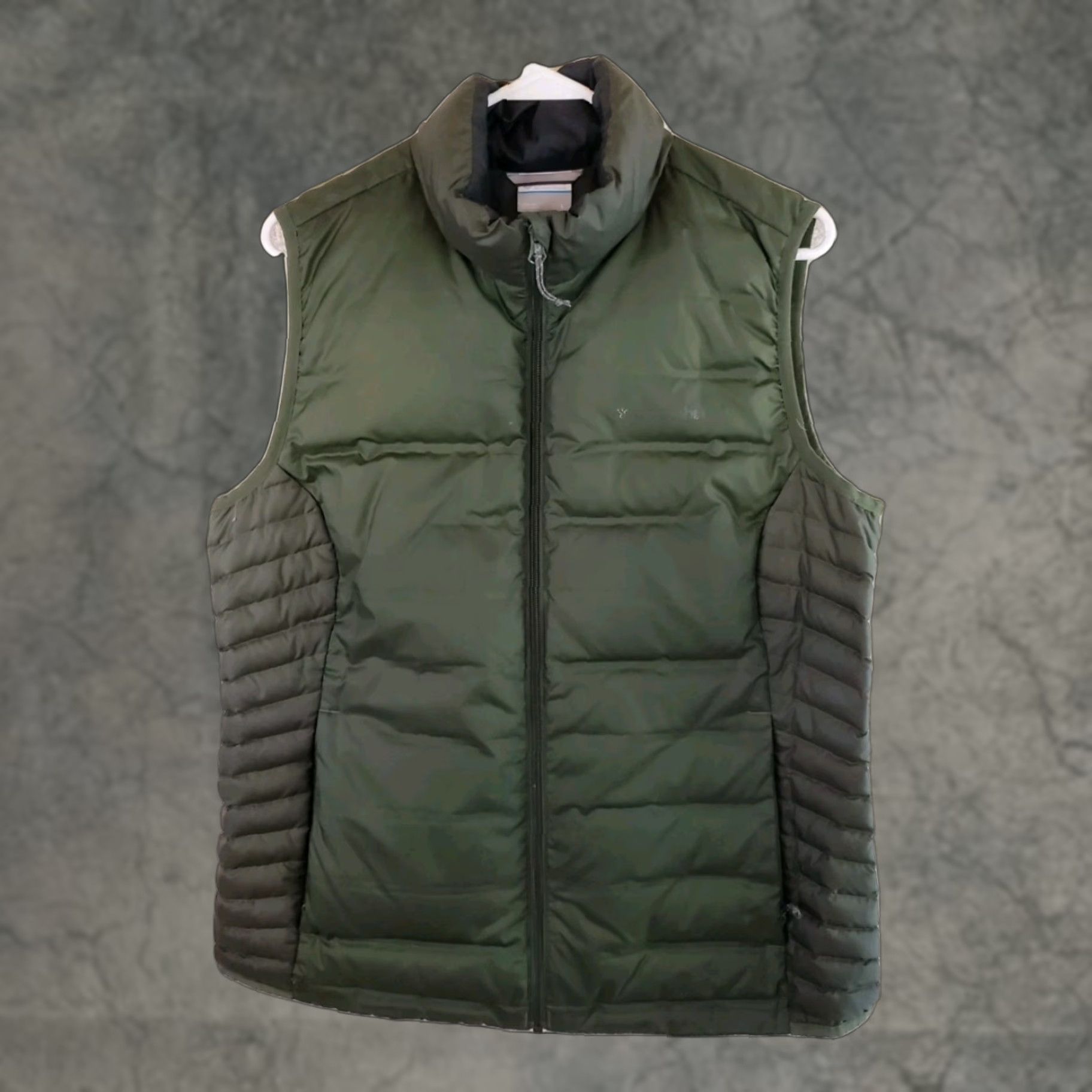 Vintage Columbia Puffer Vest Women L Dark Green Full-Zip White Omni-Heat Size L / US 10 / IT 46 - 1 Thumbnail