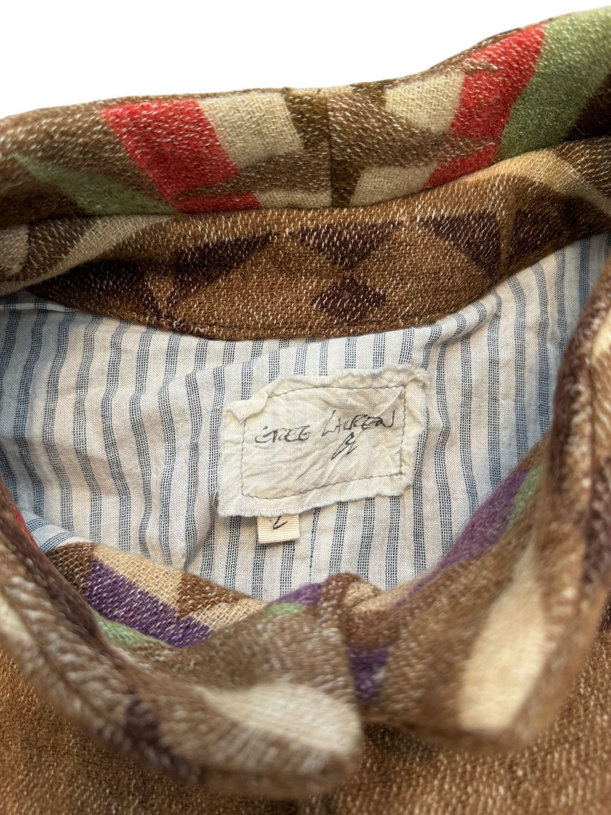 Greg Lauren $5,200 GRAIL 50/50 Modern Artist Coat Navajo Pattern & Denim Size US M / EU 48-50 / 2 - 11 Thumbnail