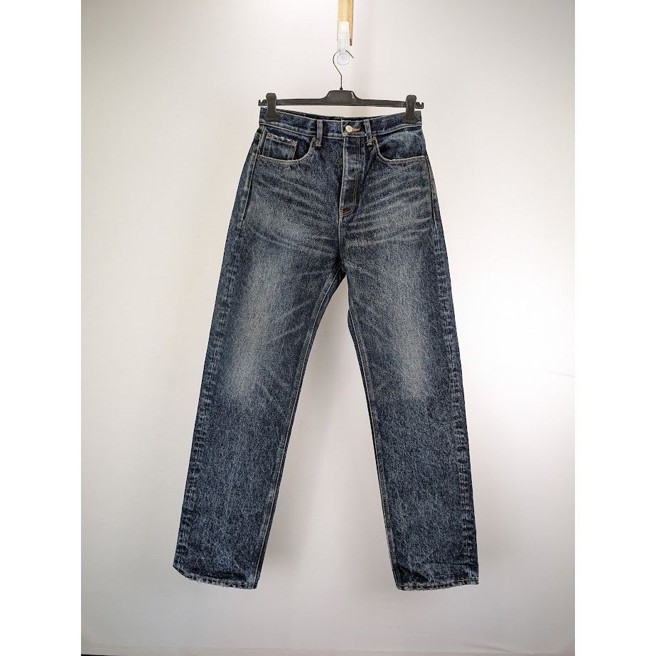 Balenciaga o1rshd1 Q:2 / Relaxed Jeans Denim Indigo in Deep Blue Size US 31 - 1 Thumbnail