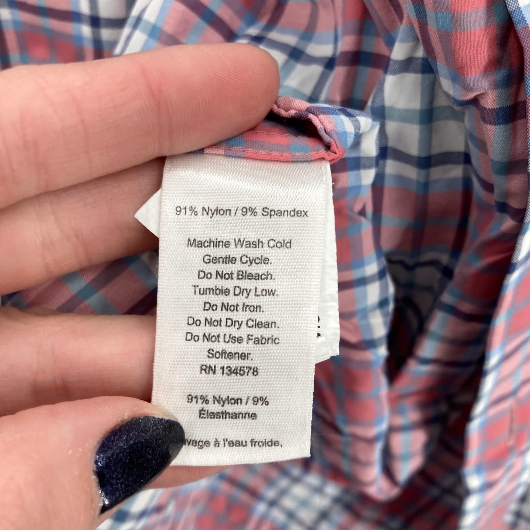 Vineyard Vines Vineyard Vines Shirt Mens XL Pink Blue Plaid Tucker Performance Button Down Size US XL / EU 56 / 4 - 3 Thumbnail