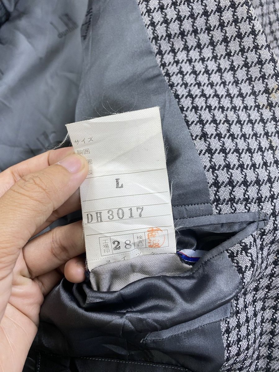 Alfred Dunhill × Japanese Brand × Vintage Vintage Dunhill Plaid Double Breasted Blazer Jacket Size US M / EU 48-50 / 2 - 9 Thumbnail