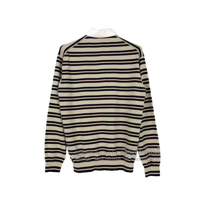 Louis Vuitton Louis Vuitton Khaki blue striped mulberry silk and nylon p Size US XS / EU 42 / 0 - 2 Thumbnail