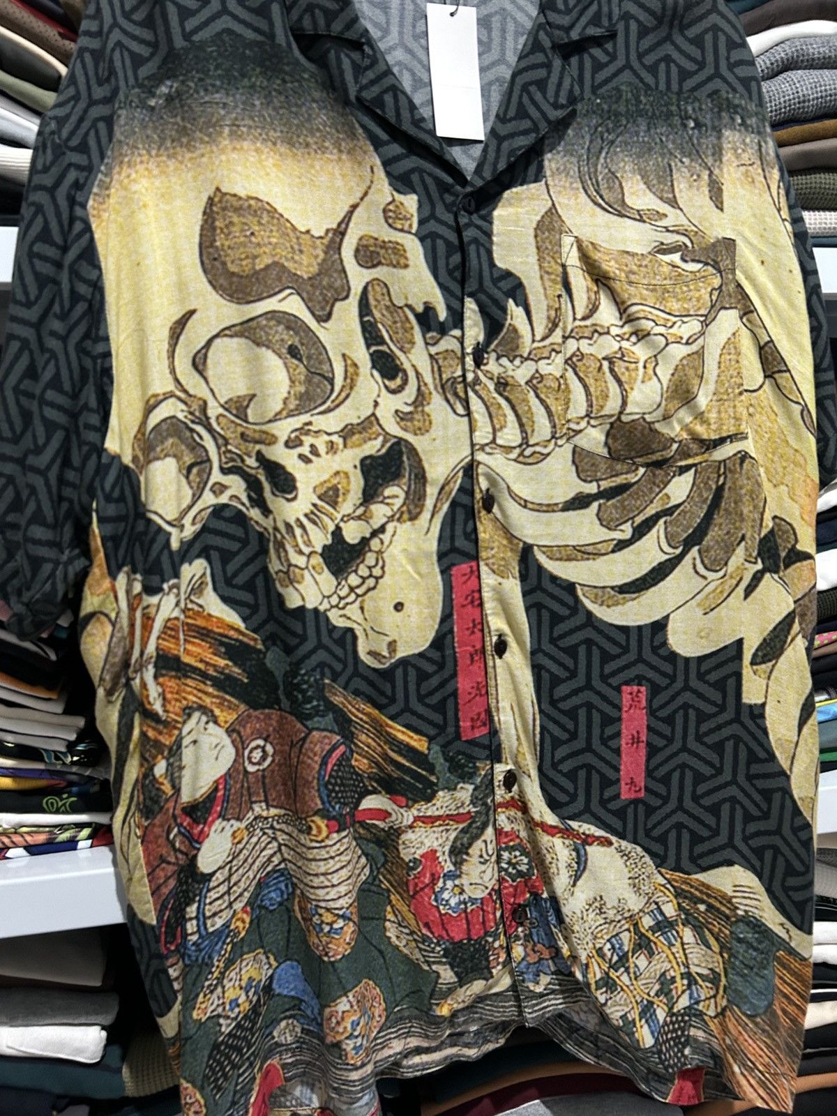 Japanese Brand Japanese Ukiyoe Printedshirt”Takiyasha thewitch&the skeleton Size US XL / EU 56 / 4 - 2 Thumbnail