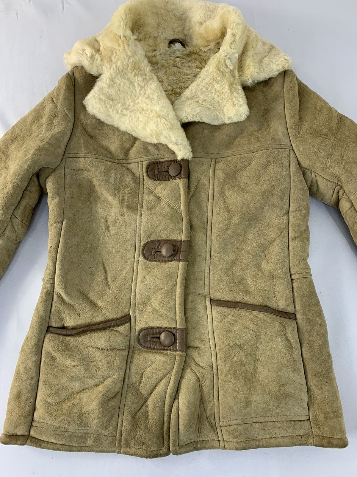 Genuine Leather Hype 90s Japanese Brand J Homestead Sheepskin Sherpa Inner Size S / US 4 / IT 40 - 3 Thumbnail