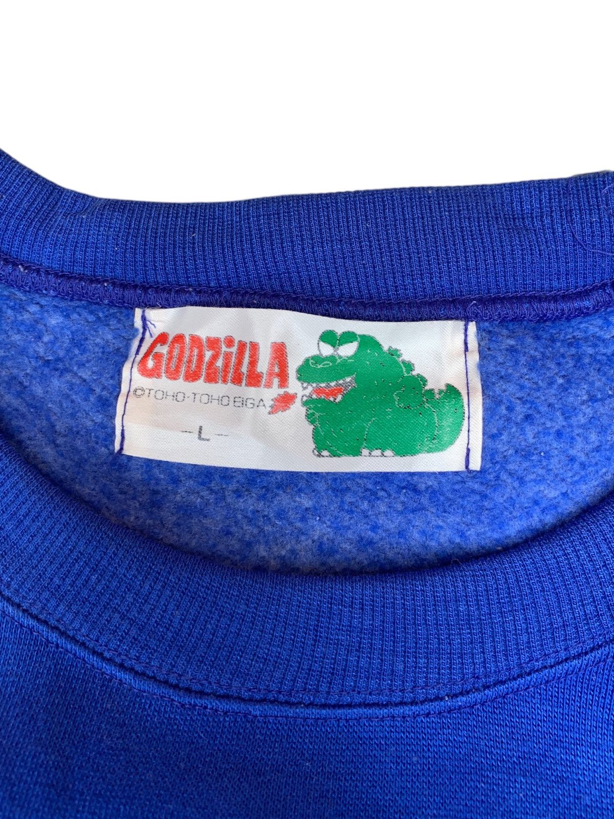 Japanese Brand × Vintage Vtg godzilla toho cartoon sweatshirt Size US M / EU 48-50 / 2 - 8 Thumbnail