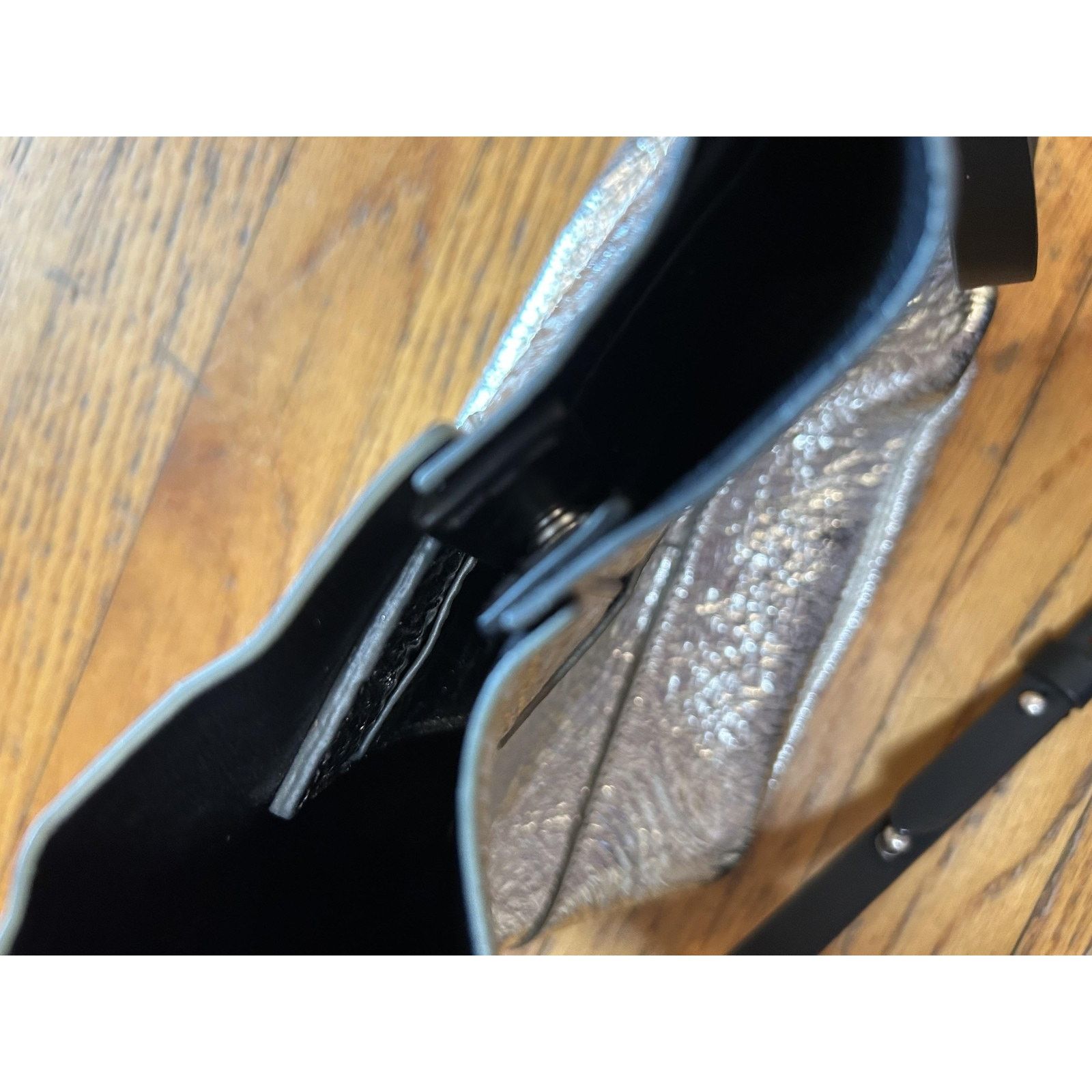 Rag & Bone Rag & Bone Crossbody Bag Metallic Textured Leather Size ONE SIZE - 6 Thumbnail