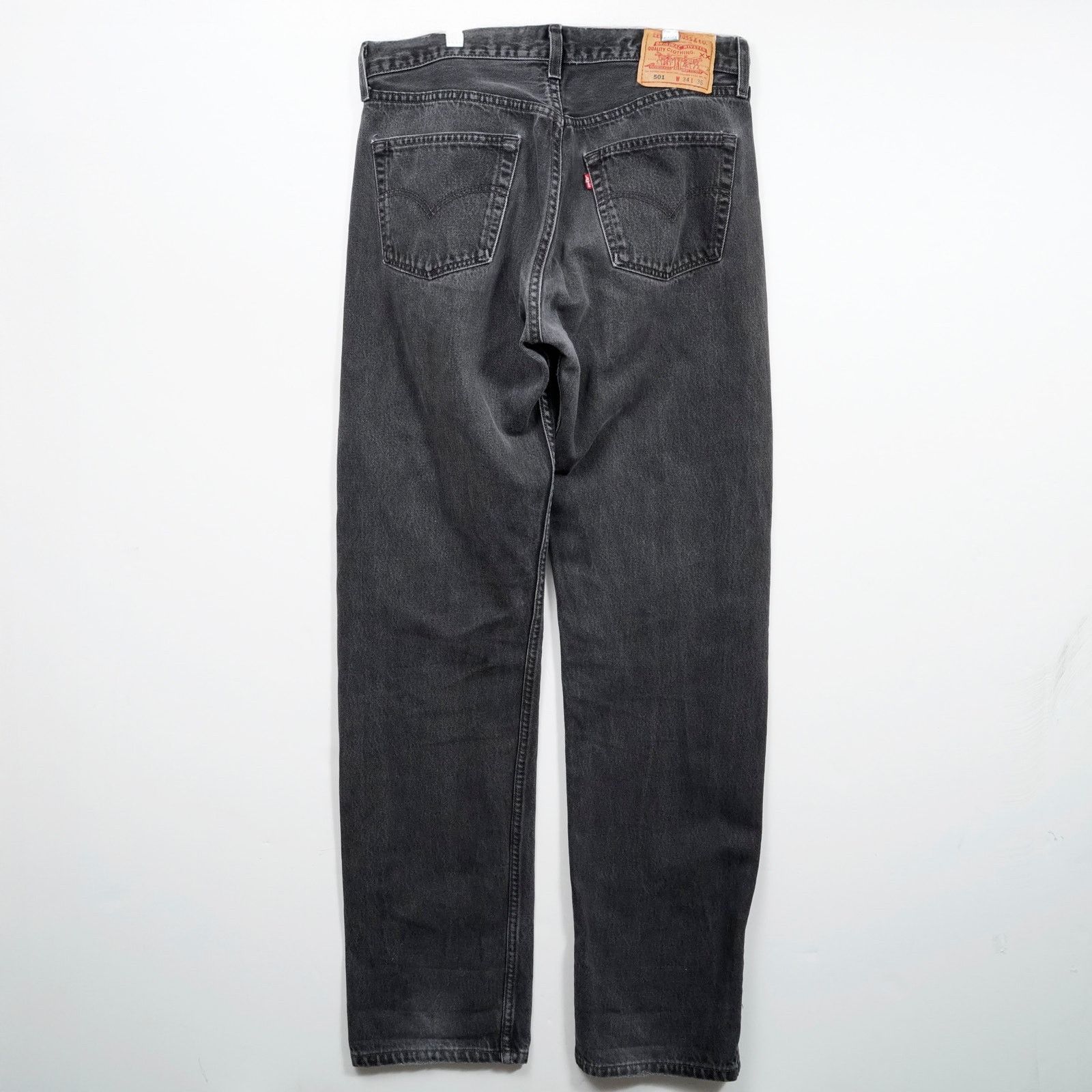 Levi's Vintage Levi’s 501 Black Jeans USA Made Distressed Repair Size US 32 / EU 48 - 3 Thumbnail