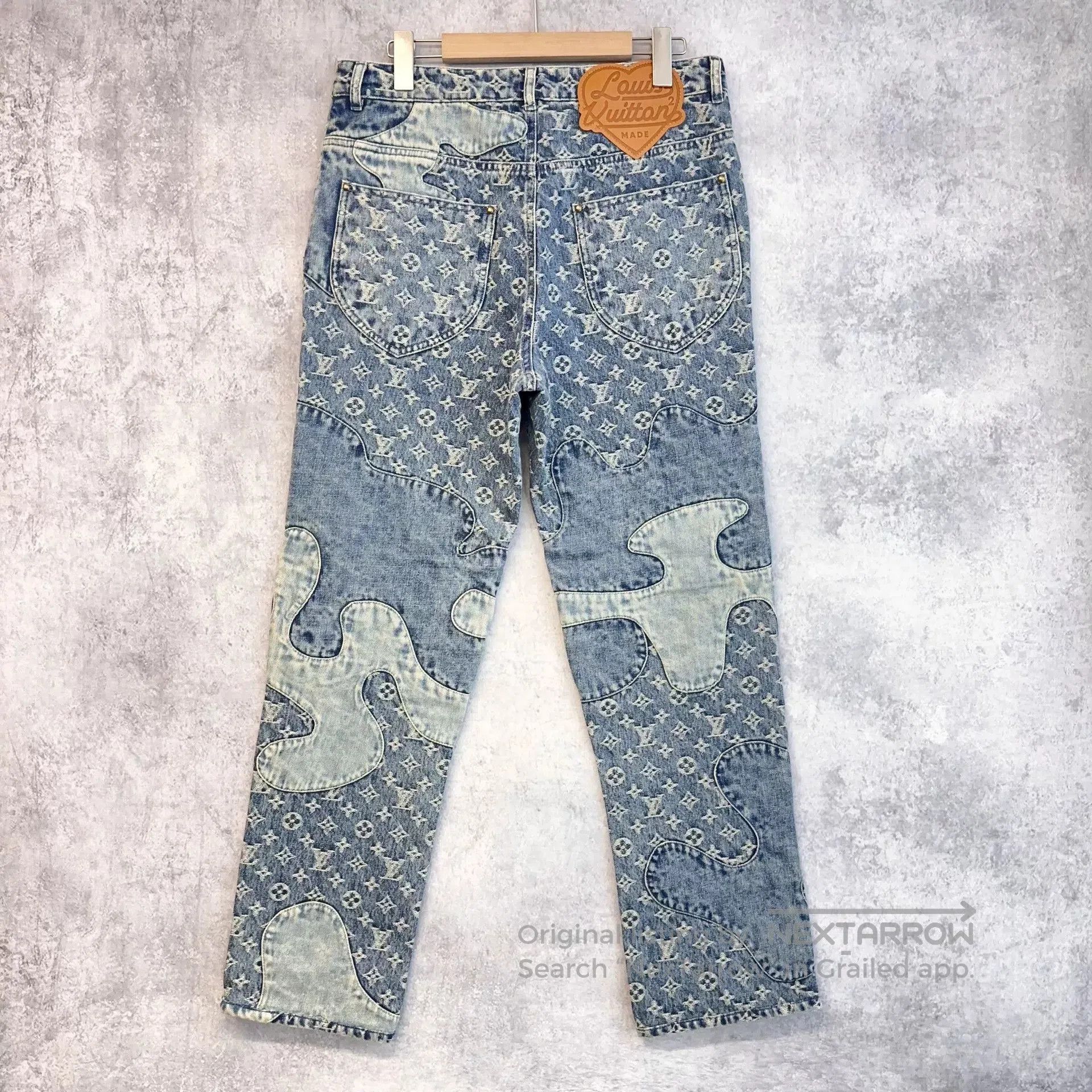 Louis Vuitton Louis Vuitton x NIGO Blue Logo Jeans. Size US 29 - 2 Thumbnail