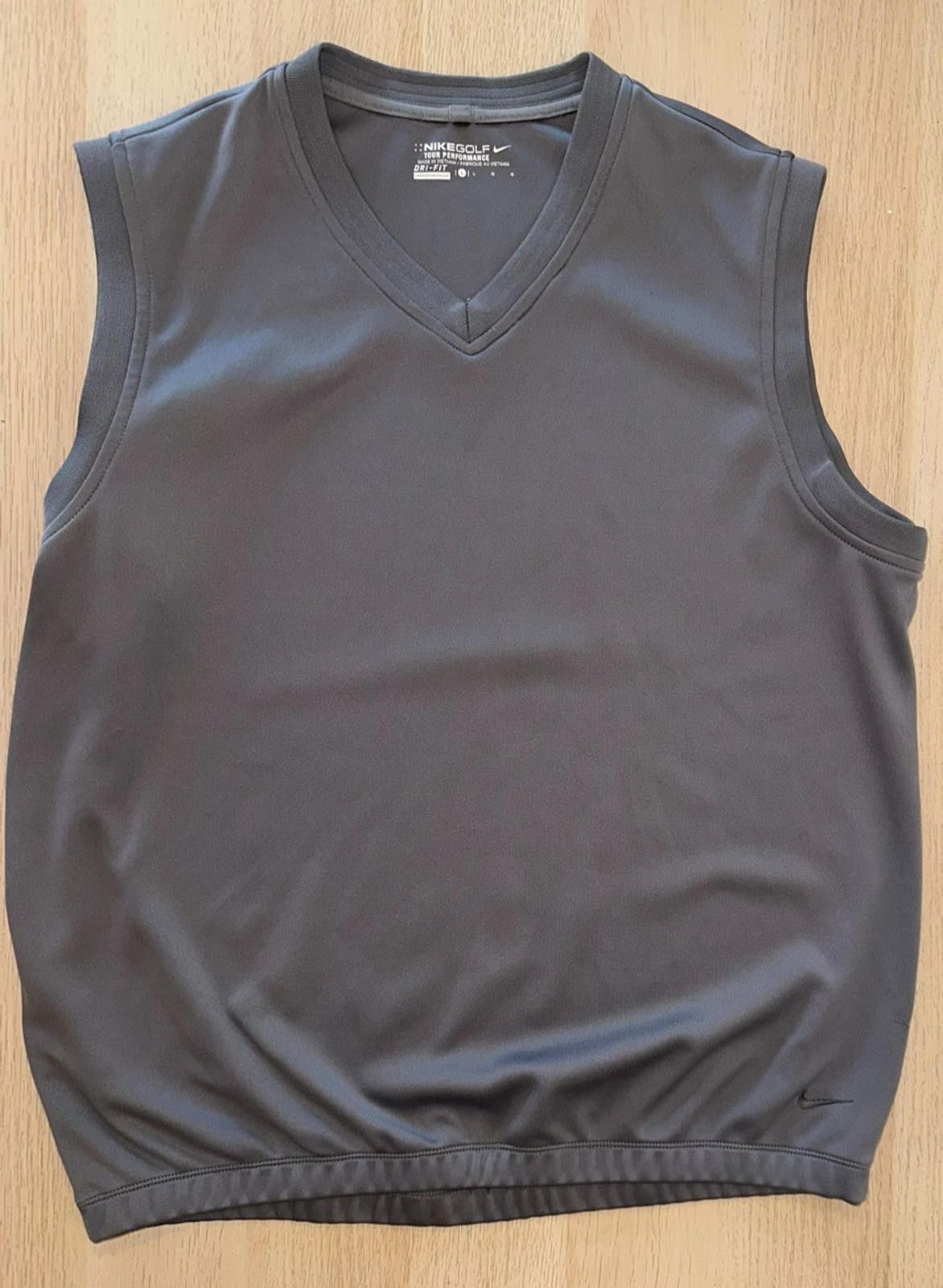 Nike Nike Golf Tour Performance Vest Men’s Dri-Fit Gray Vest Size ONE SIZE - 4 Thumbnail