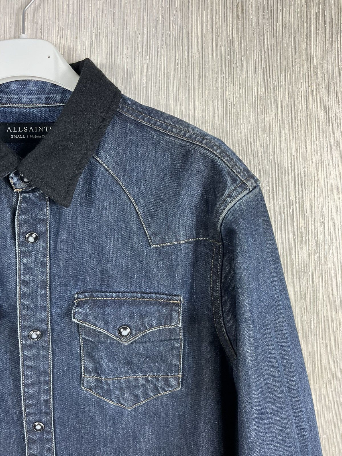 Allsaints Allsaints denim canton ls shirt distressed washed jacket Size US S / EU 44-46 / 1 - 4 Thumbnail