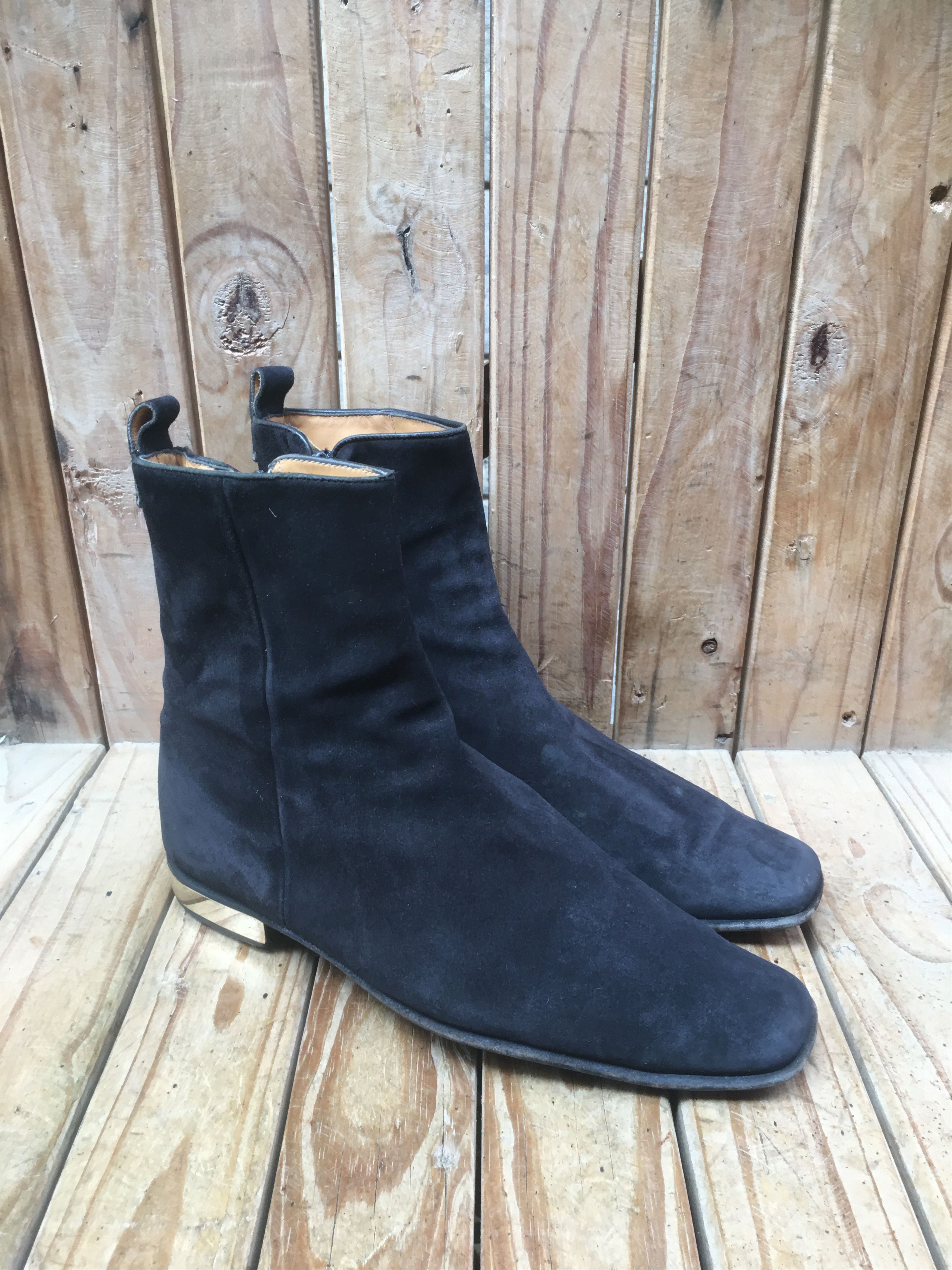 Valentino valentino garavani men's black suede leather boots EUR 43 Size US 10 / EU 43 - 16 Thumbnail