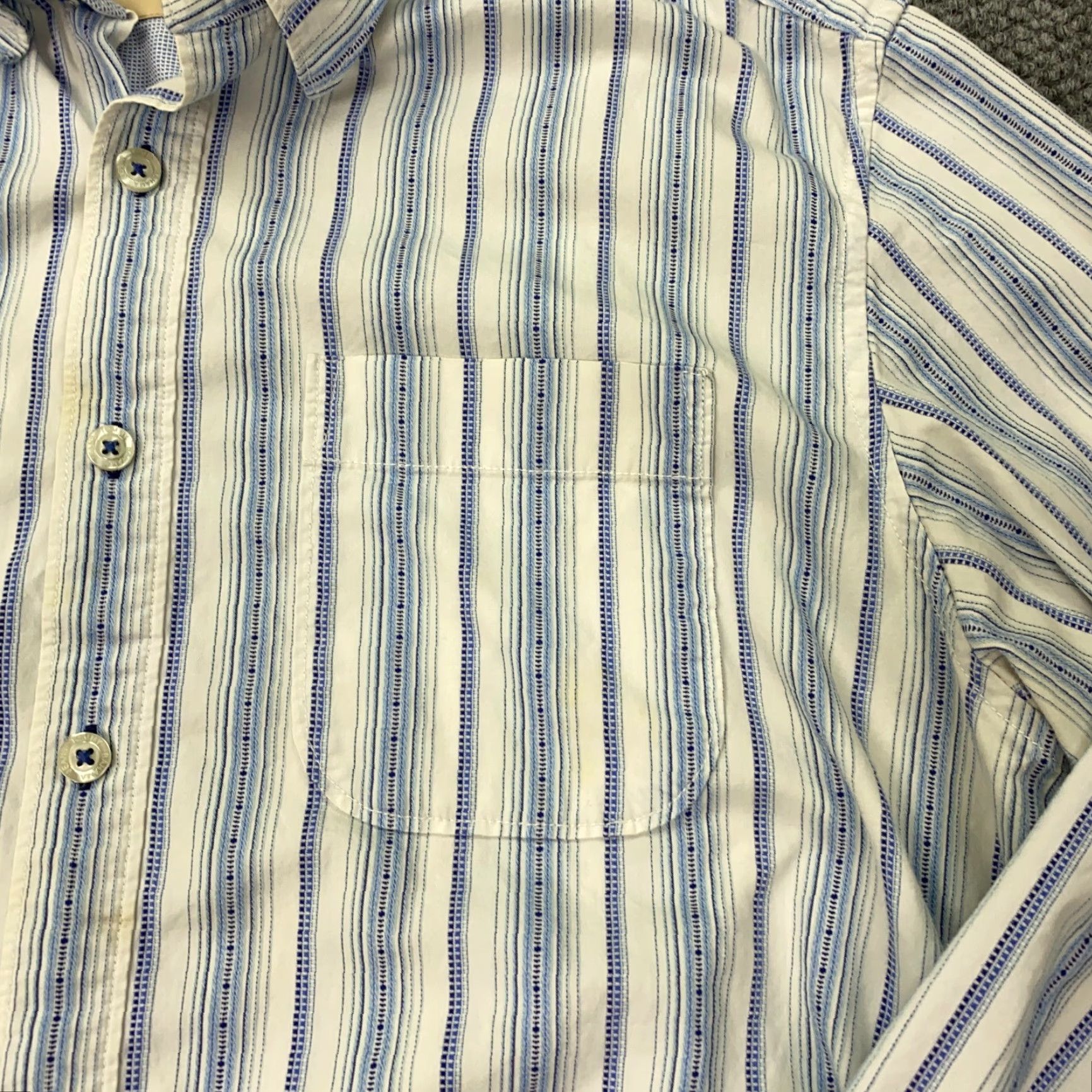 Tommy Bahama Tommy Bahama Linen Shirt Mens L Striped Button-Up Long Sleeve Casual, Travel, Beach Mens Shirt Size US L / EU 52-54 / 3 - 2 Thumbnail