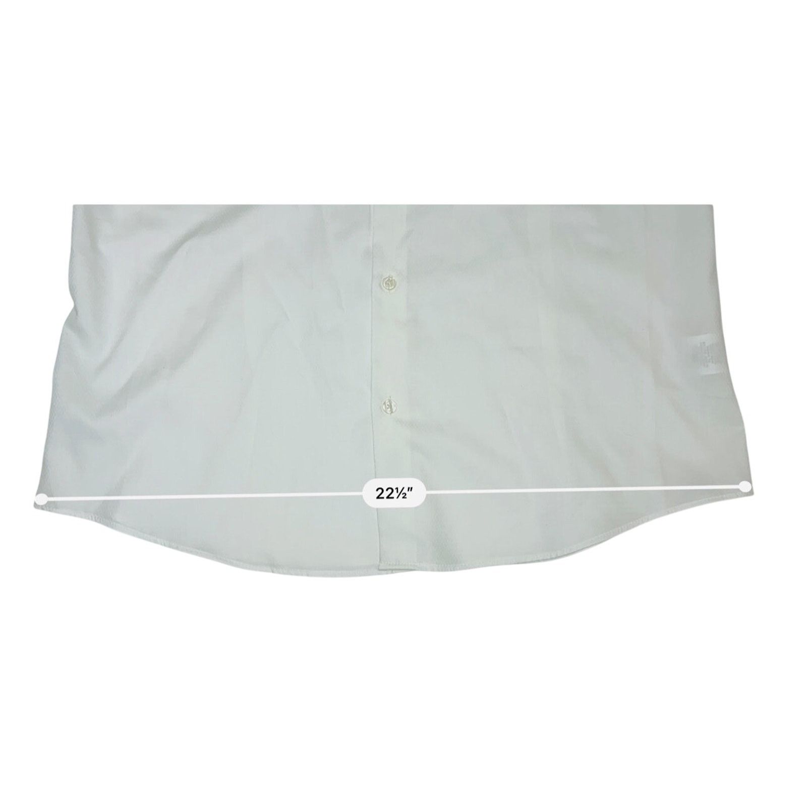 Perry Ellis Perry Ellis Slim Fit Party Wedding White Button Up Shirt XL Size US XL / EU 56 / 4 - 5 Thumbnail
