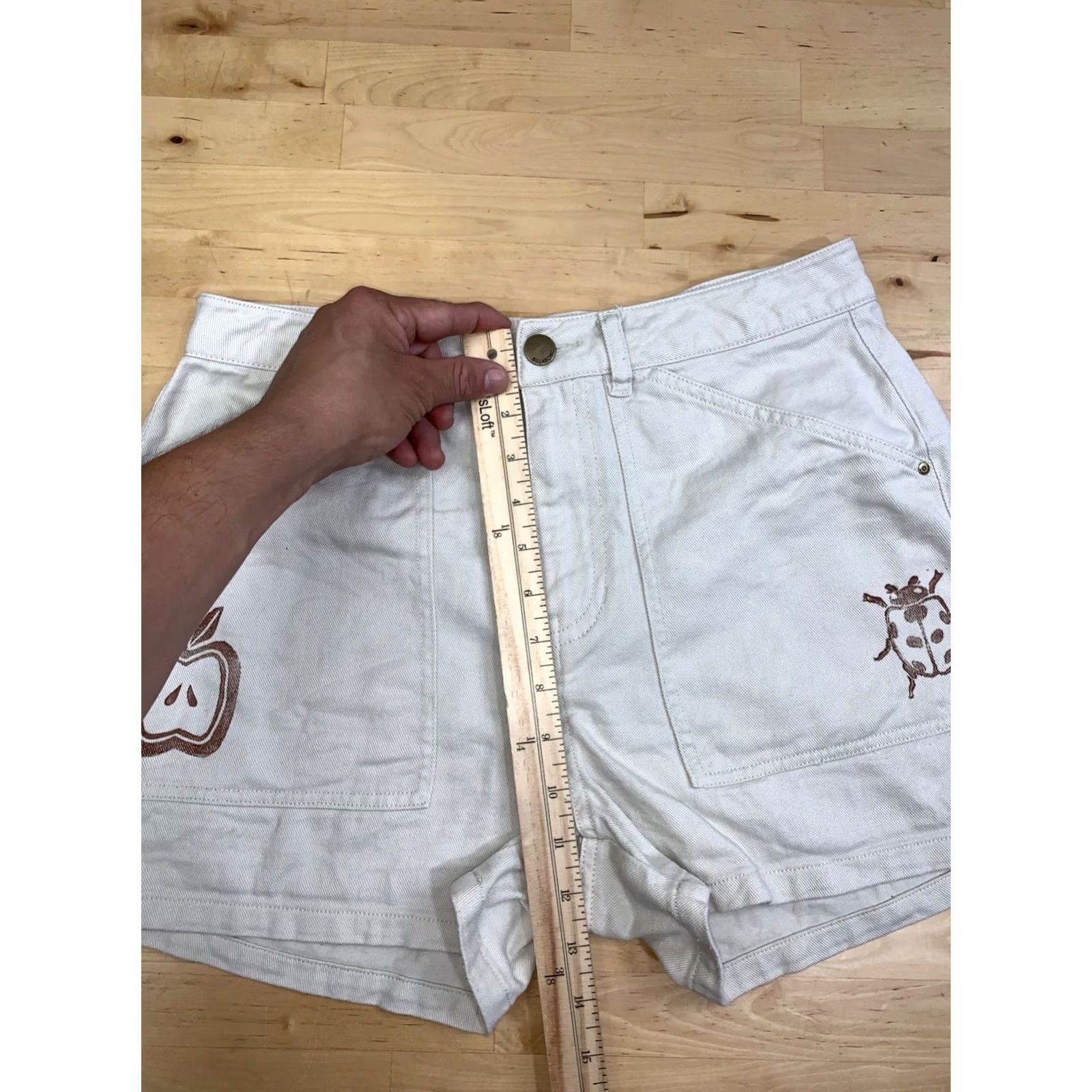 Billabong Billabong Shorts Women 28 Beige Bermuda Casual Beach Surf Skate 3" Inseam 13156 Size 28" / US 6 / IT 42 - 5 Thumbnail
