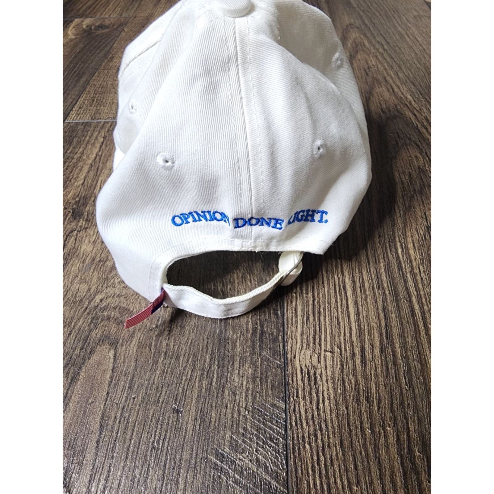 Vintage Bayside Fox Nation Baseball Cap Adjustable White "Opinions Done Right" News Men One Size Size ONE SIZE - 3 Thumbnail