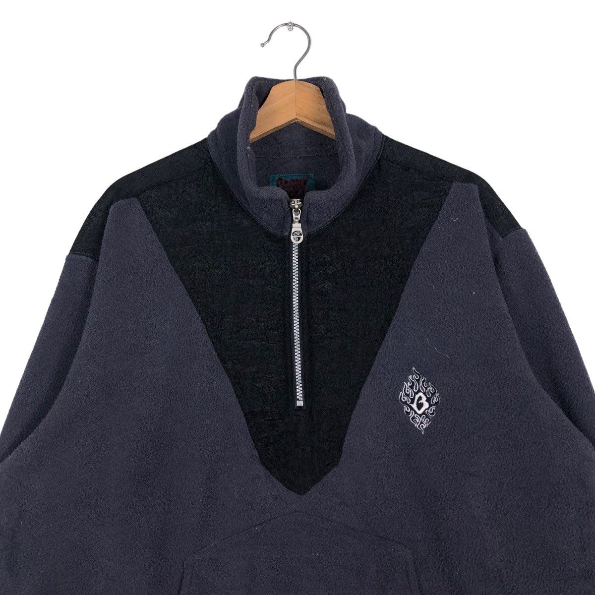 Japanese Brand 🔥Vintage Collar Sweatshirt Anorak Big Logo Barrel Roll USA Size US M / EU 48-50 / 2 - 3 Thumbnail