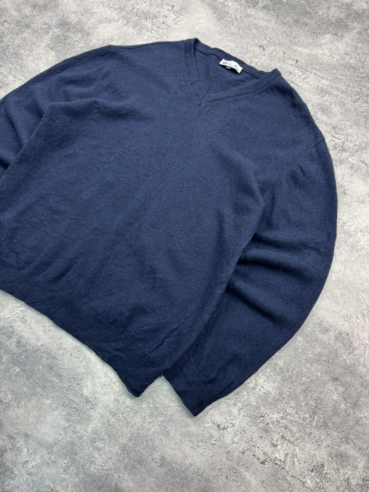 Loro Piana Loro Piana Lana Wool Blue Sweater Luxury Size US M / EU 48-50 / 2 - 6 Thumbnail