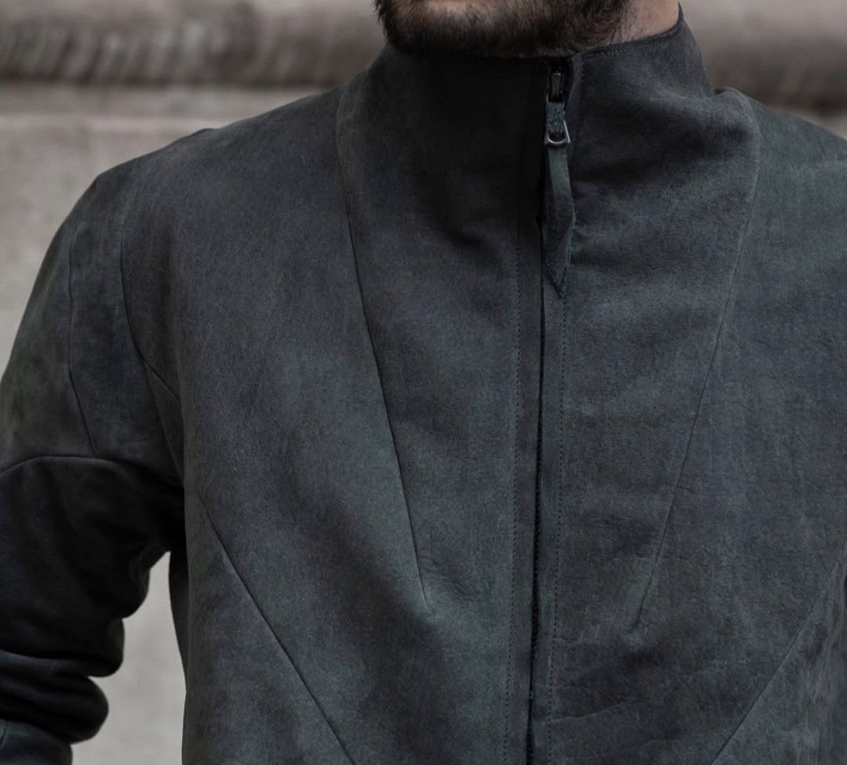 Leon Emanuel Blanck LEON EMANUEL BLANCK DARK GREY BUFFALO AVIATOR LEATHER JACKET Size US M / EU 48-50 / 2 - 12 Thumbnail