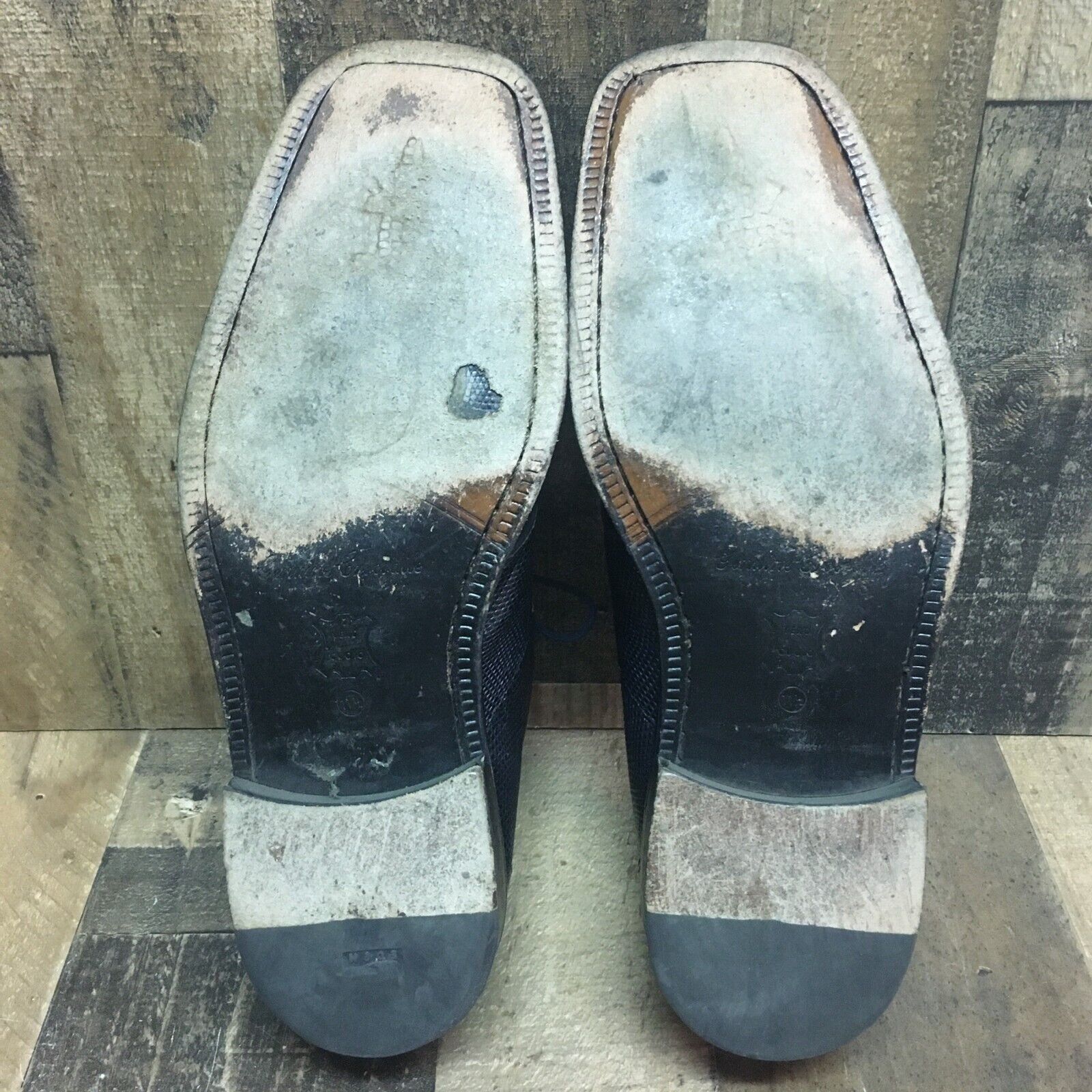 David Eden David Eden Crocodile Oxford Square Toe Shoes Mens 11.5 Size US 11.5 / EU 44-45 - 3 Thumbnail