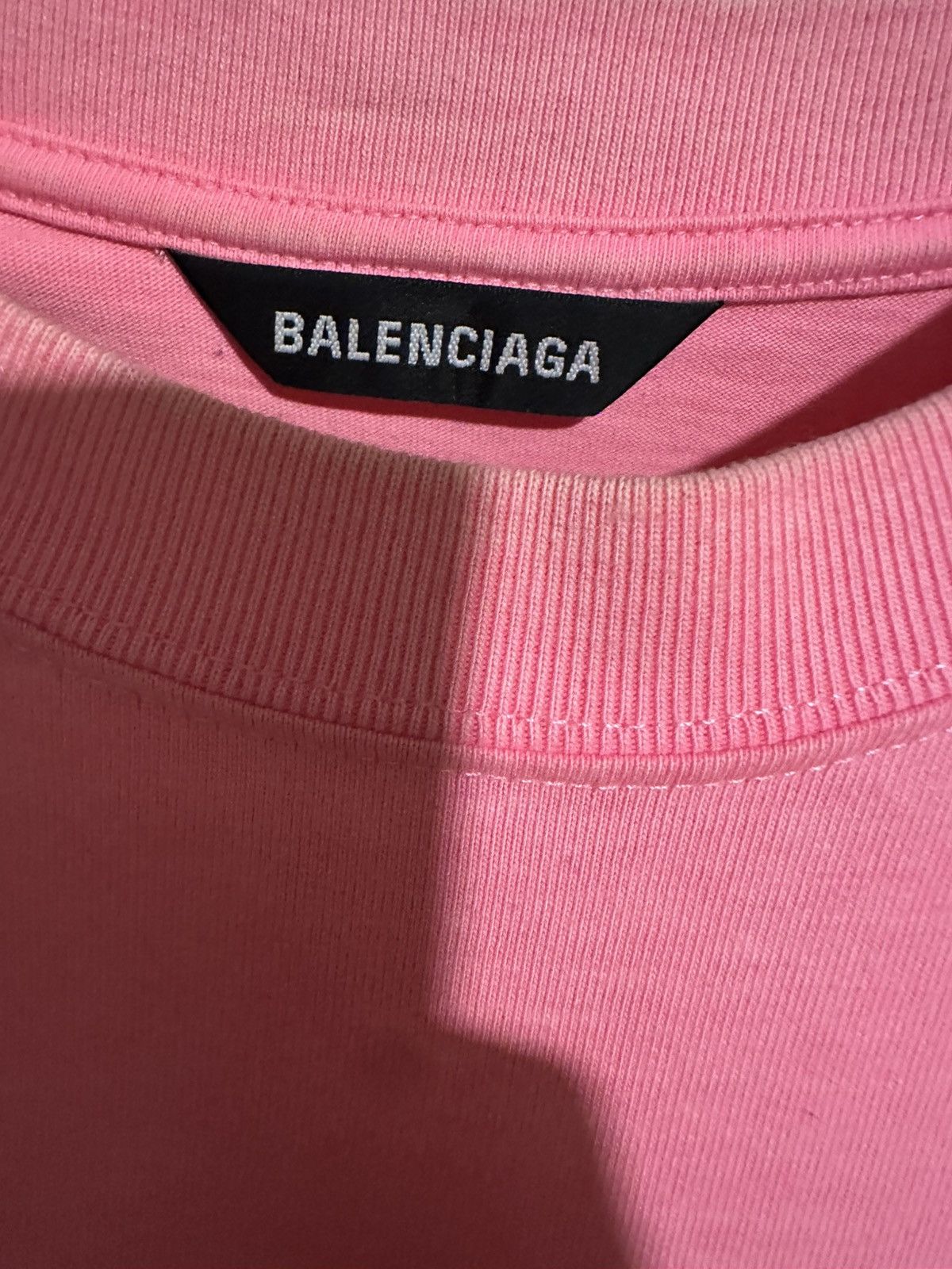 Balenciaga Balenciaga Pink Oversized T-shirt Size US L / EU 52-54 / 3 - 3 Thumbnail