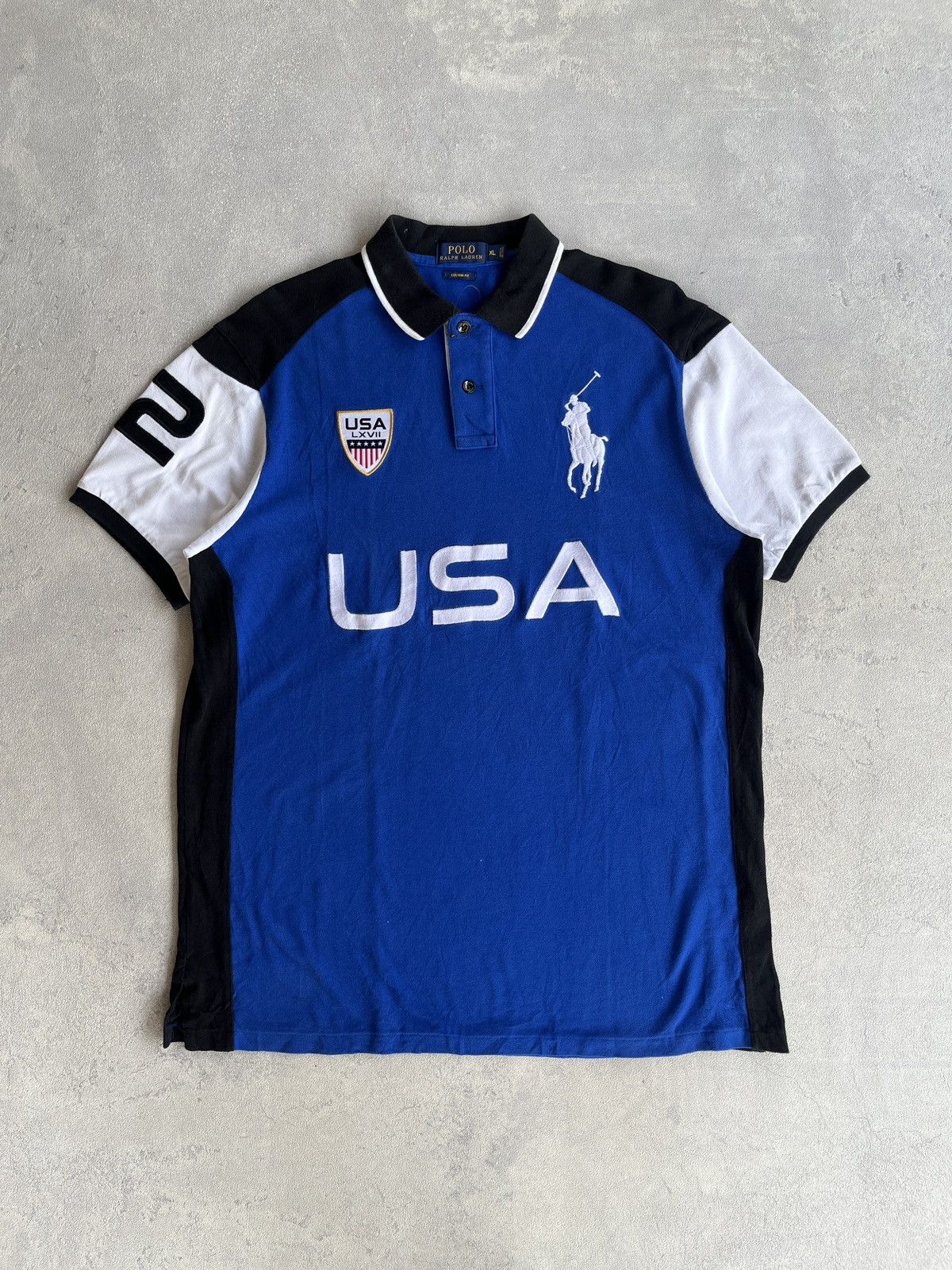 RARE🔥 Polo Ralph Lauren USA Big Pony Polo Shirt