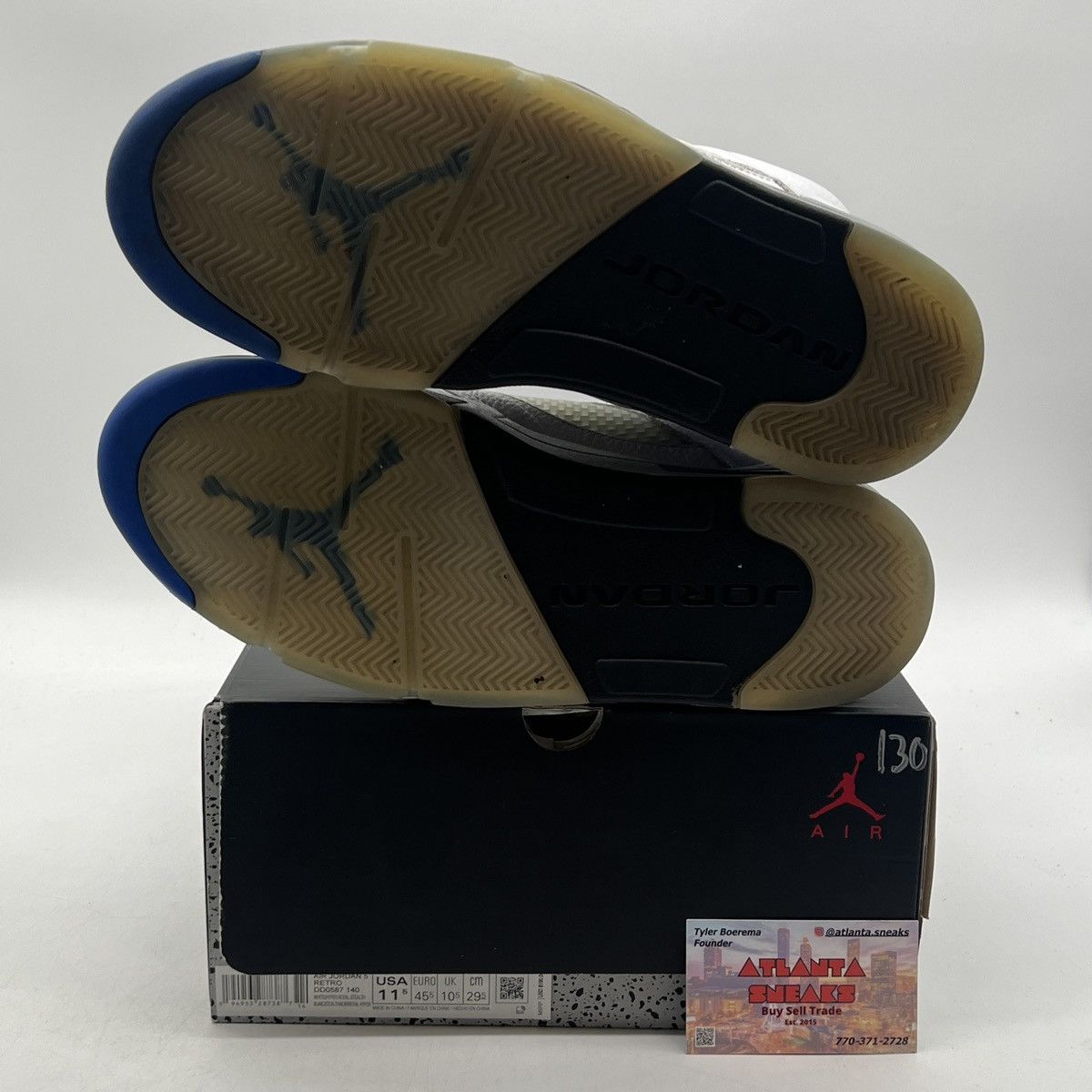 Jordan Brand Air Jordan 5 stealth Size US 11.5 / EU 44-45 - 8 Thumbnail