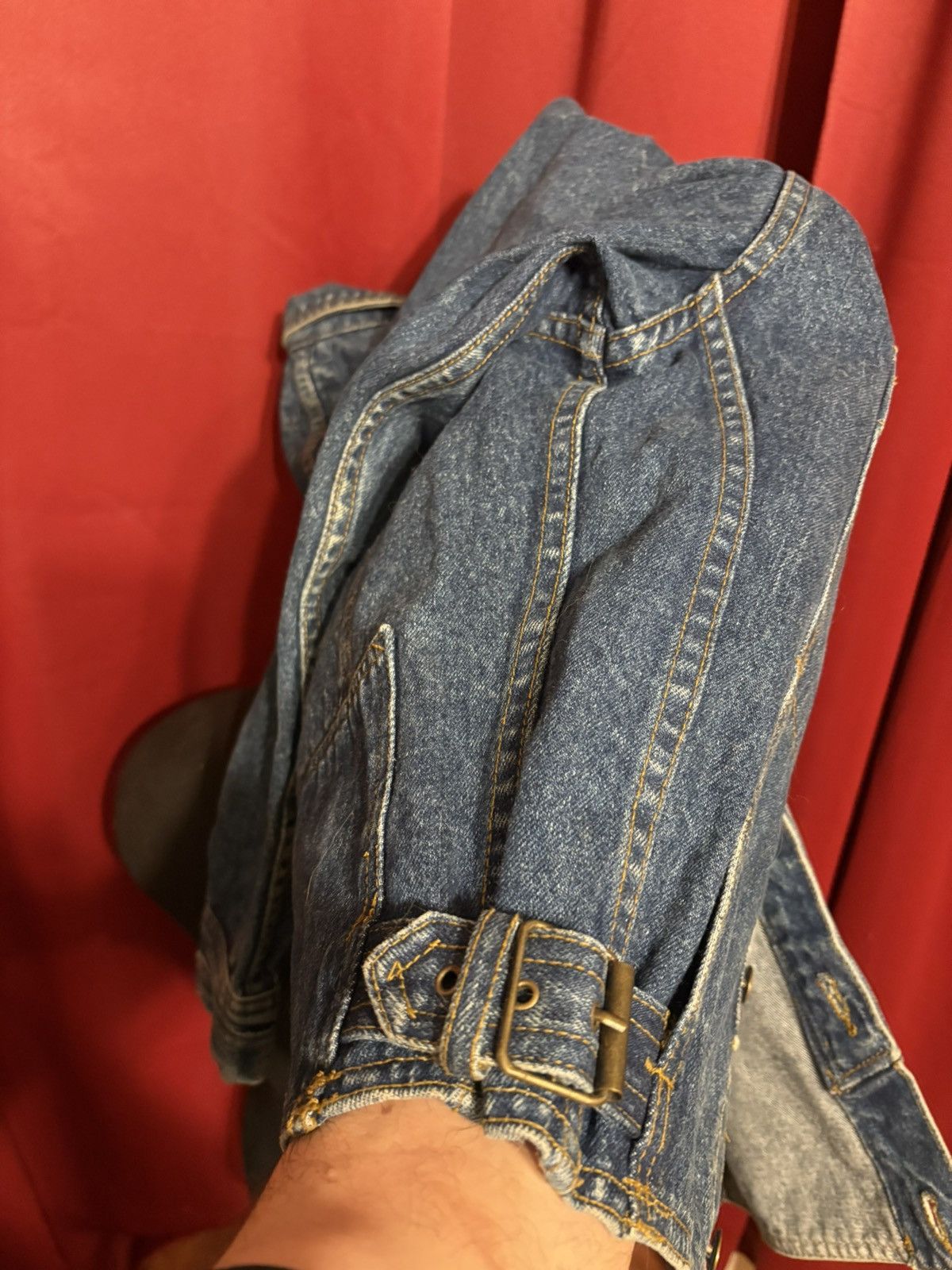 Marithe + Francois Girbaud Vintage Marithe Francios Girbaud Jean Jacket 80’s Buckle Size US S / EU 44-46 / 1 - 8 Thumbnail