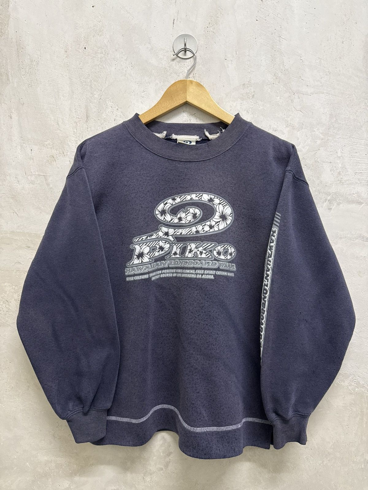 Japanese Brand Faded Piko Hawaiian Surf Sweatshirt Size US M / EU 48-50 / 2 - 1 Thumbnail