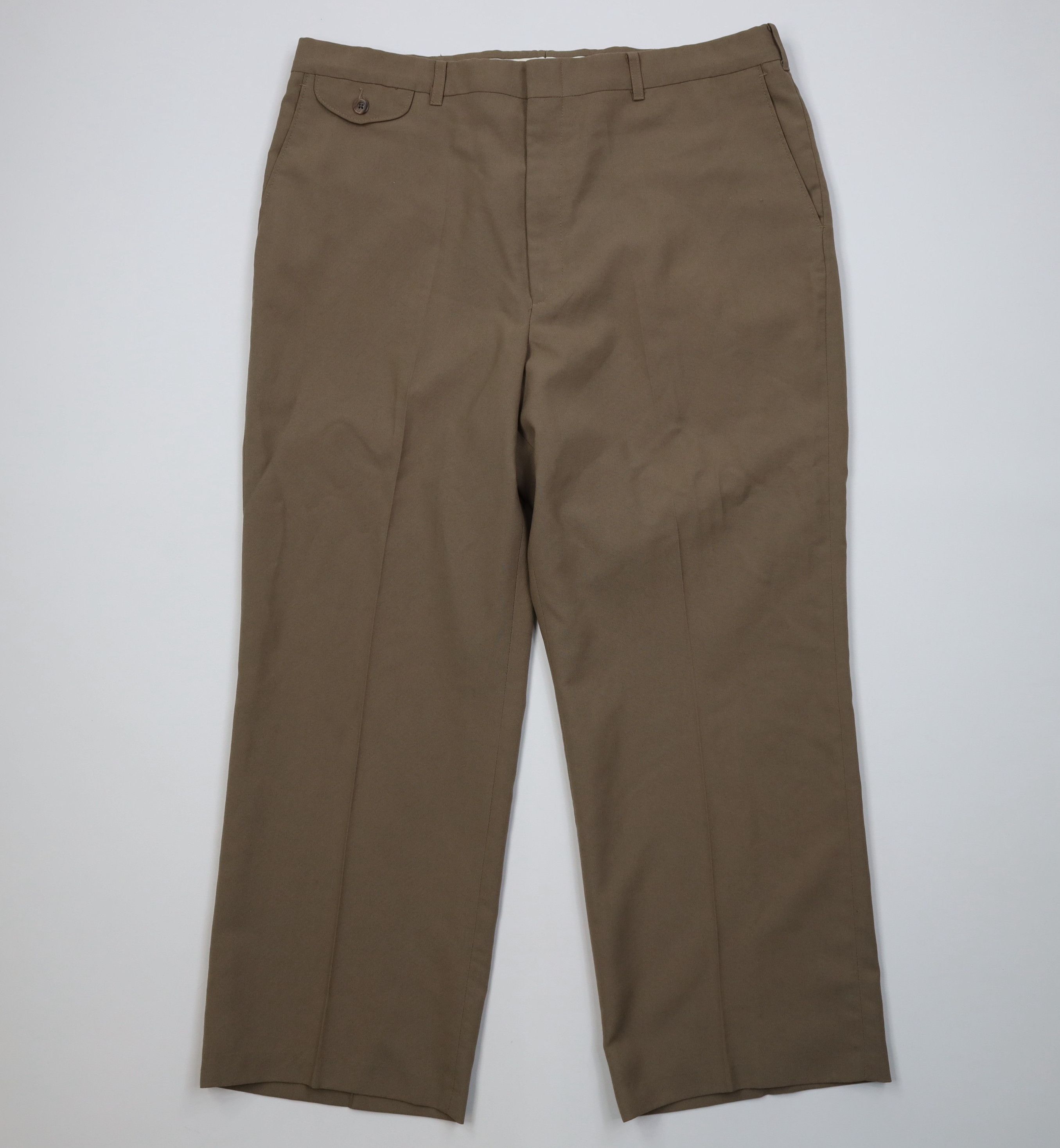 Vintage Vintage 90s Streetwear Wool Blend Knit Wide Leg Chino Pants Size US 36 / EU 52 - 1 Thumbnail