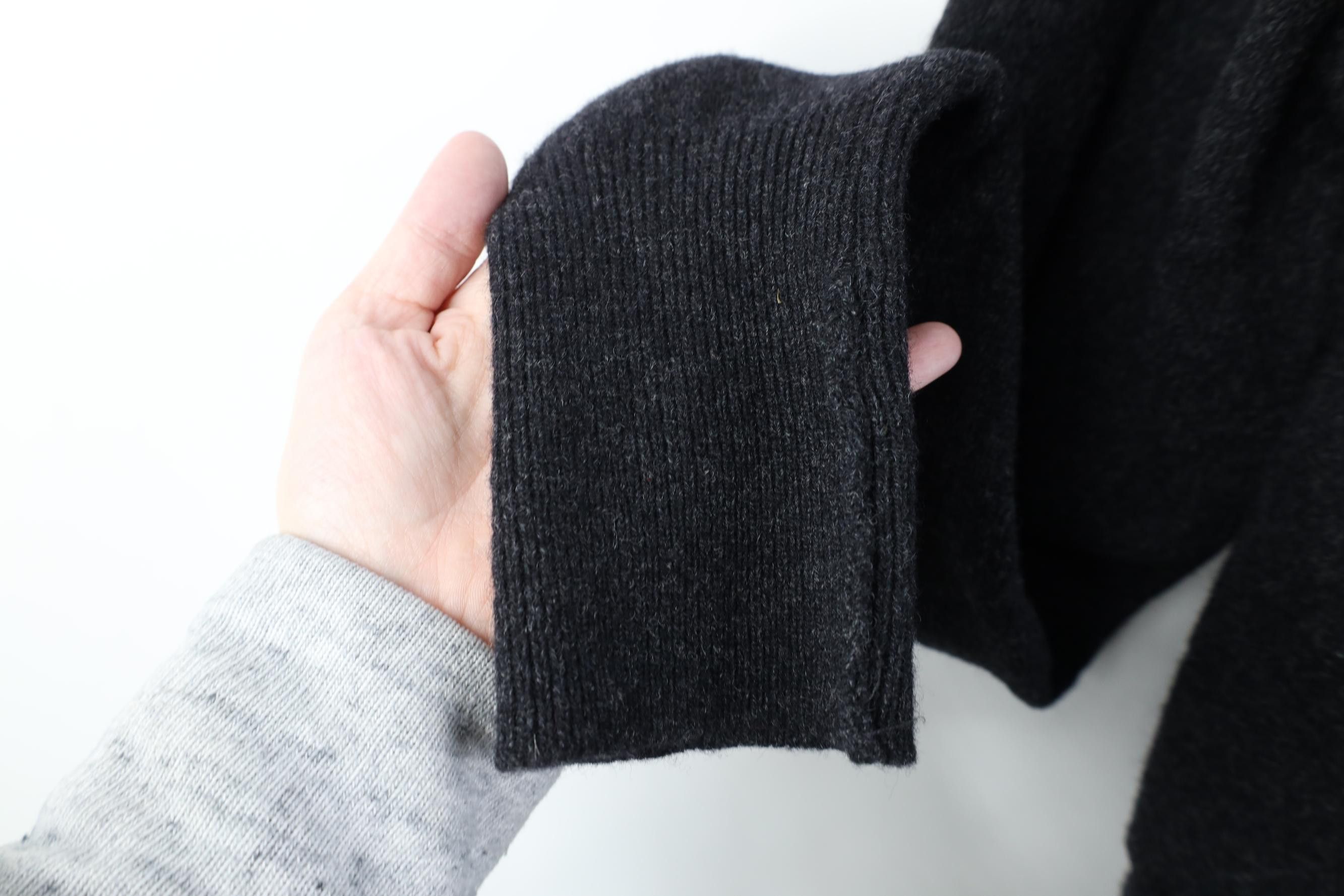 Vintage Vintage 90s Streetwear Blank Lambswool Knit Sweater Gray Size US L / EU 52-54 / 3 - 9 Thumbnail
