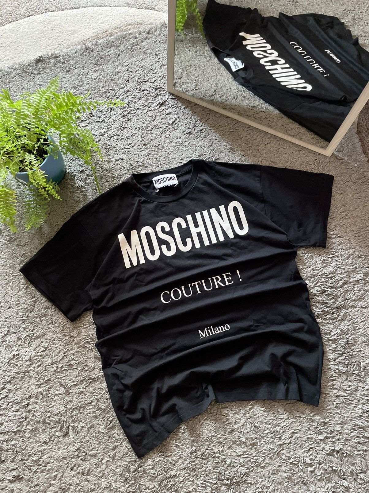 Designer × Moschino Moschino Couture Milano T-Shirt Streetwear Big Logo Rare Size US L / EU 52-54 / 3 - 2 Thumbnail