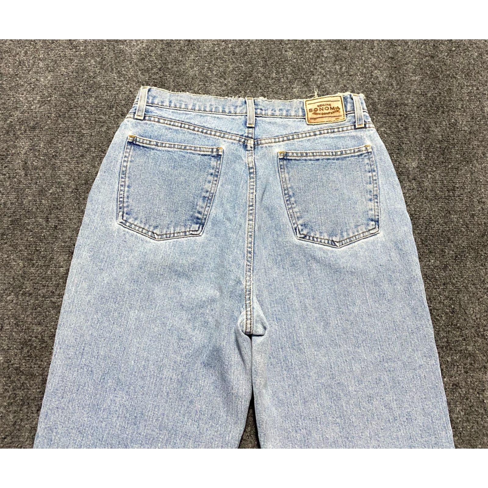 Vintage VINTAGE Sonoma Jeans High Rise Size 13 Blue Light Wash Denim 5-Pocket Design Women Juniors Straight Inseam 29 Dress? Size 24" / US 00 / IT 34 - 3 Thumbnail