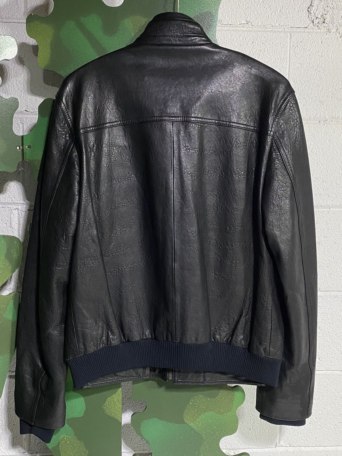 Earnest Sewn × Vintage Earnest Sewn Leather racing Jacket (sz Med) NWOT Size US M / EU 48-50 / 2 - 2 Thumbnail