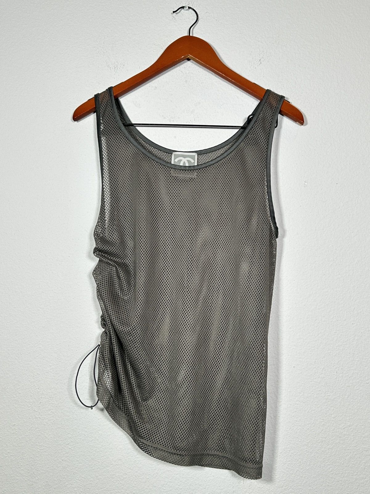 Chanel SS03 Mesh Runway Set Tank Top & Pants Size US 30 / EU 46 - 5 Thumbnail