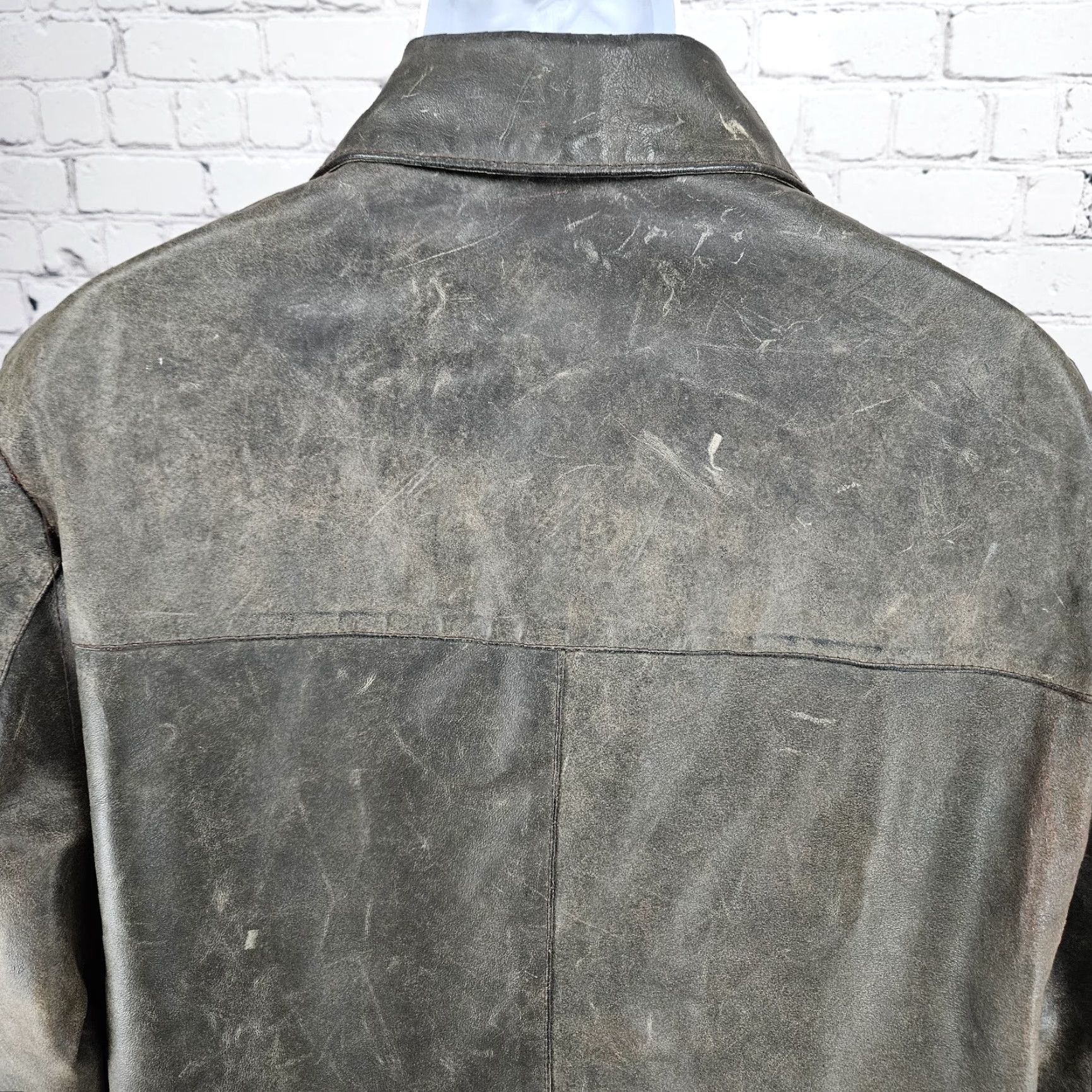Vera Pelle Vera Pelle Leather Jacket Brown Button Pocket Lined 52 US 42 Men Vintage Italy Overcoat Casual Workwear Jacket Coat Mens Size US L / EU 52-54 / 3 - 7 Thumbnail