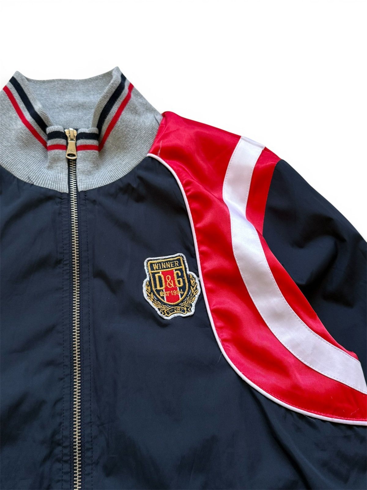Dolce & Gabbana Vintage 2000s Dolce & Gabbana Nylon Track Jacket Size US L / EU 52-54 / 3 - 2 Thumbnail