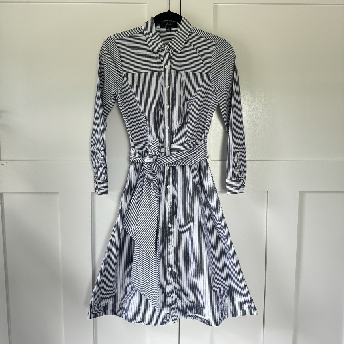 J.Crew J.Crew Maribou Stripe Shirt Dress (0) | NWOT Size XS / US 0-2 / IT 36-38 - 2 Thumbnail