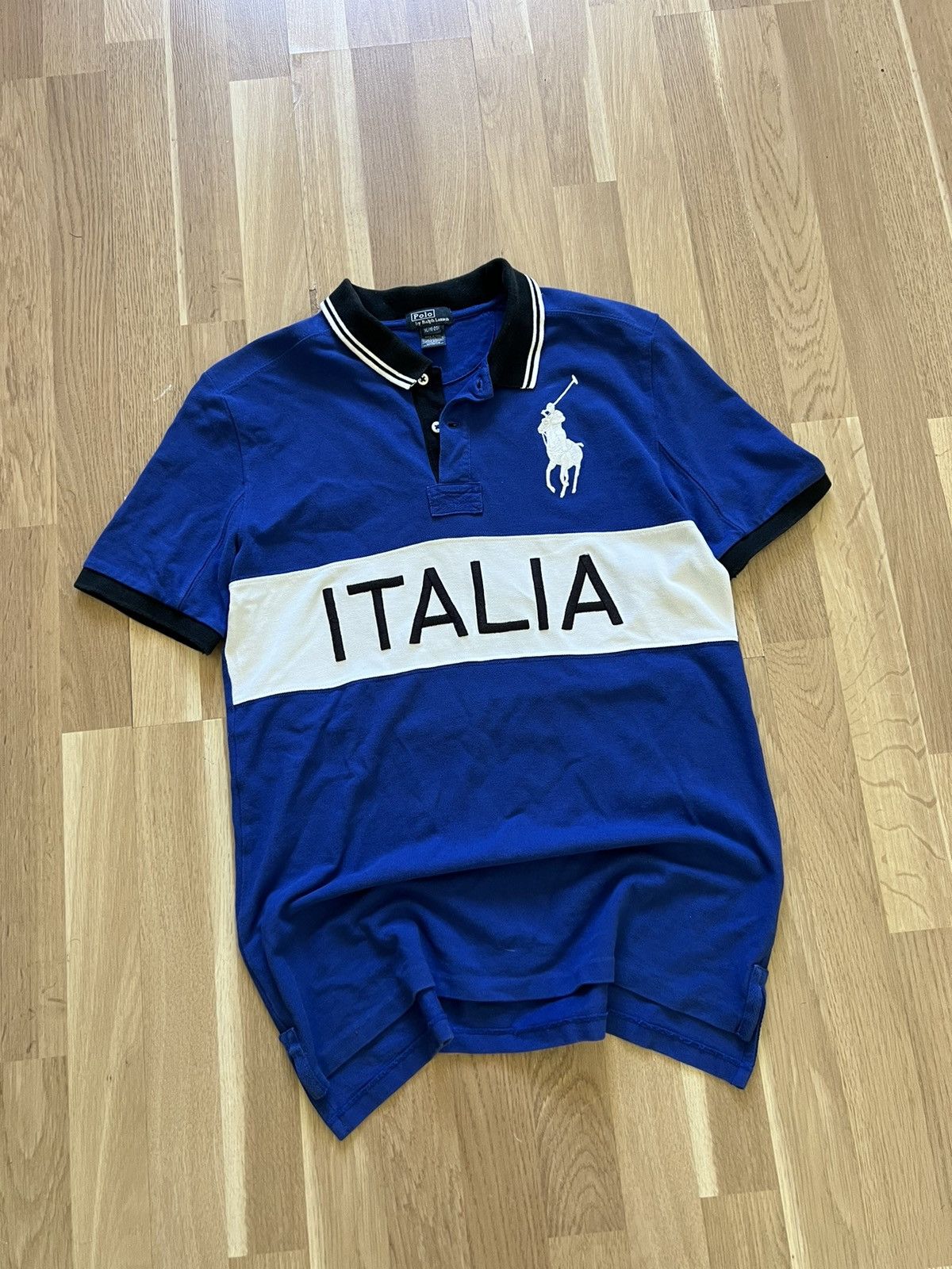 Polo Ralph Lauren × Ralph Lauren × Vintage Polo Ralph Lauren vintage Chief Keef Italia t shirt polo Size US M / EU 48-50 / 2 - 3 Thumbnail