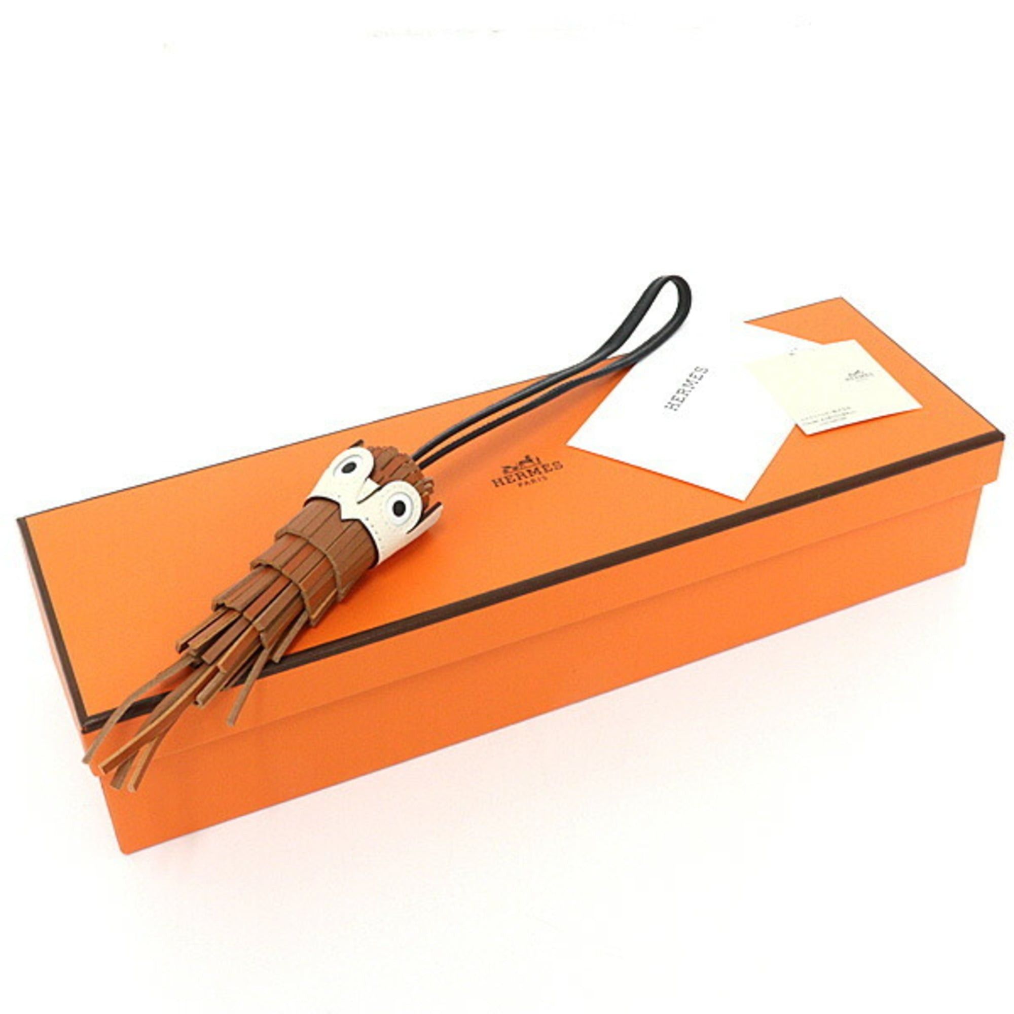 Hermes Hermes Bag Charm Chouette Brown Lambskin/Epsom/Swift Owl W Stamp (2024) S Size ONE SIZE - 1 Thumbnail