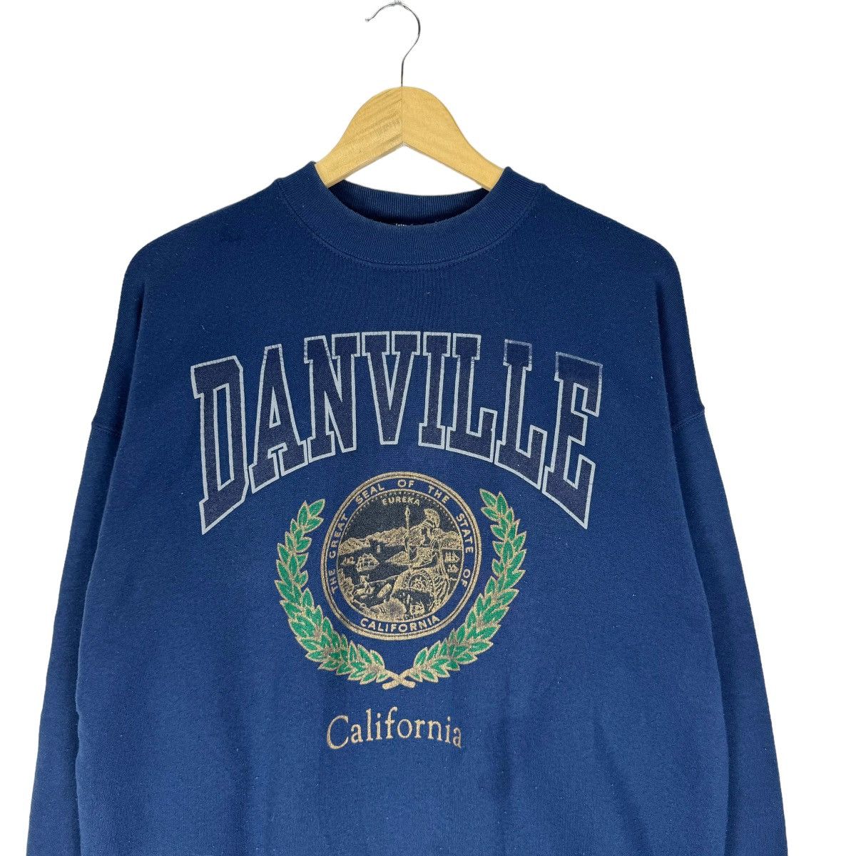 Fruit Of The Loom ☀️VINTAGE 90s DANVILLE CALIFORNIA SWEATSHIRT CREWNECK Size US XL / EU 56 / 4 - 2 Thumbnail
