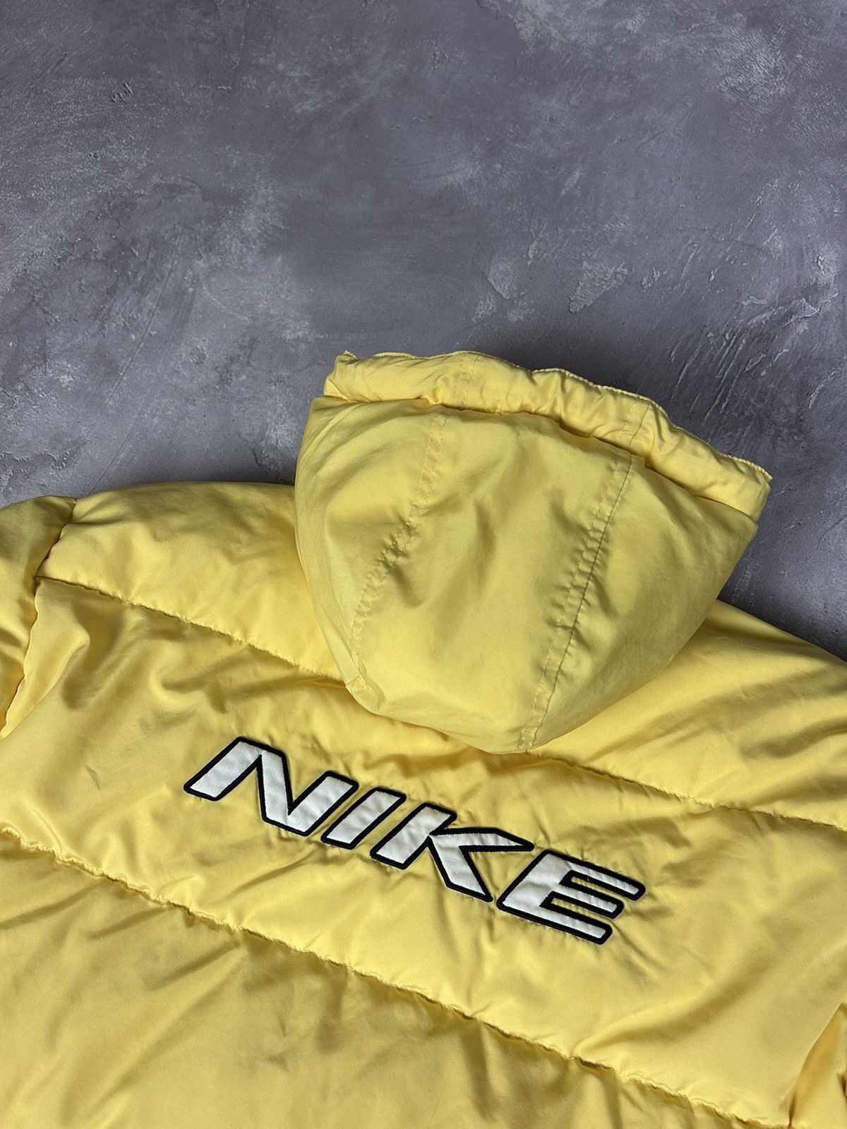 Nike Nike Vintage Down Puffer Jacket Big Swoosh Logo Y2K 90s Dril Size US S / EU 44-46 / 1 - 6 Thumbnail