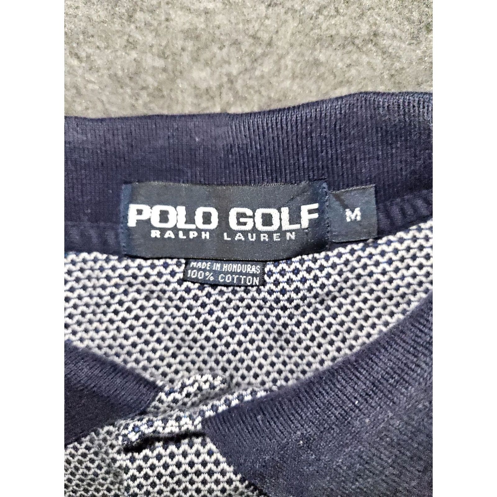 Ralph Lauren VINTAGE Ralph Lauren Polo Golf Shirt Men’s Medium Blue Diamond Short Sleeve Polo Shirt Mens M Blue Diamond 90s Preppy Sports Size US M / EU 48-50 / 2 - 2 Thumbnail