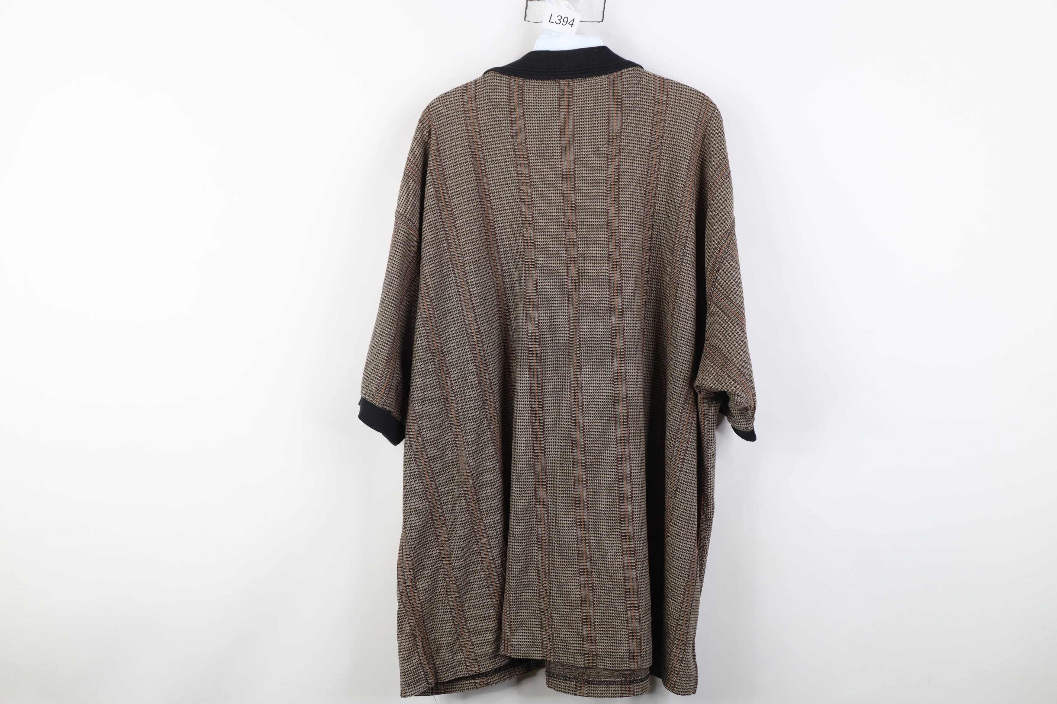 Vintage Vintage 90s Streetwear Striped Knit Collared Golf Polo Size US XXL / EU 58 / 5 - 9 Thumbnail