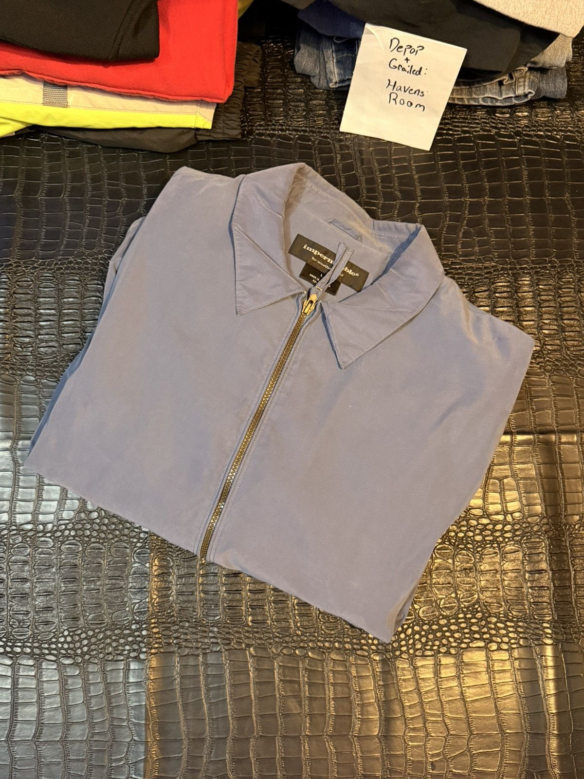 Other Impermeable Gray / Light Blue Bomber Jacket Size US L / EU 52-54 / 3 - 1 Thumbnail