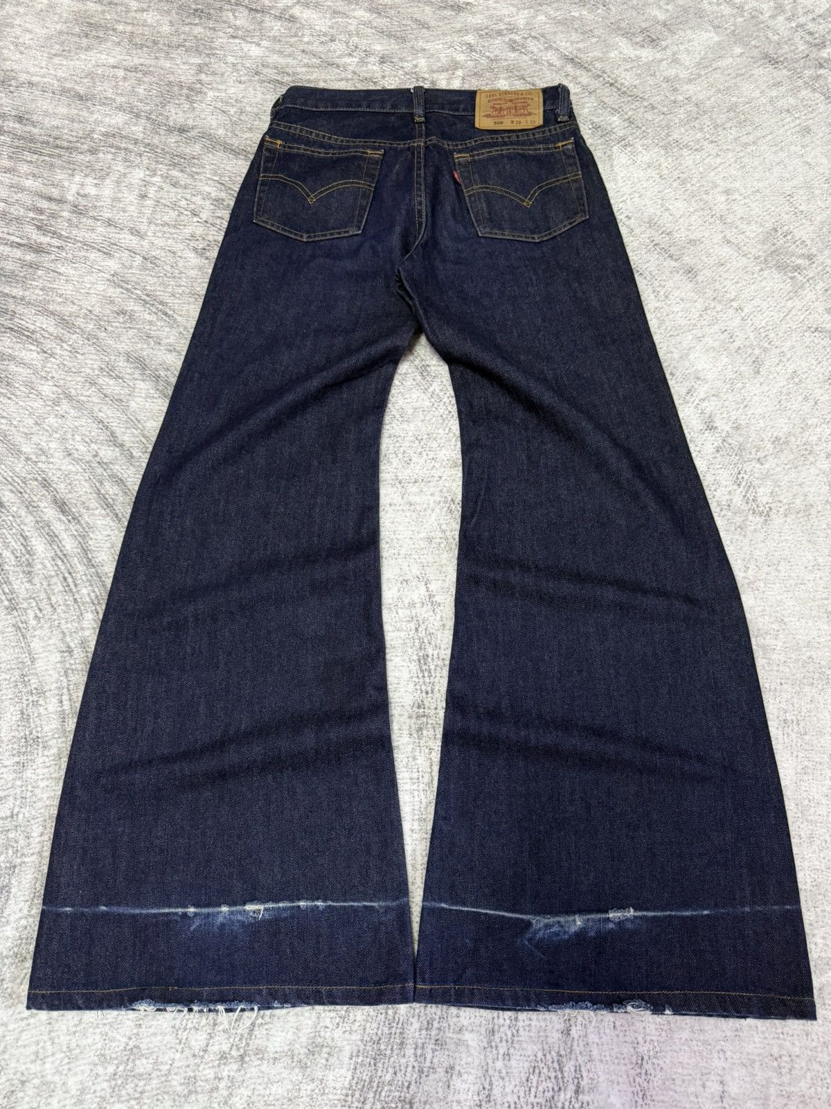 Levi's Vintage Levis 308 Super Wide Leg Flared Jeans Size US 28 / EU 44 - 2 Thumbnail