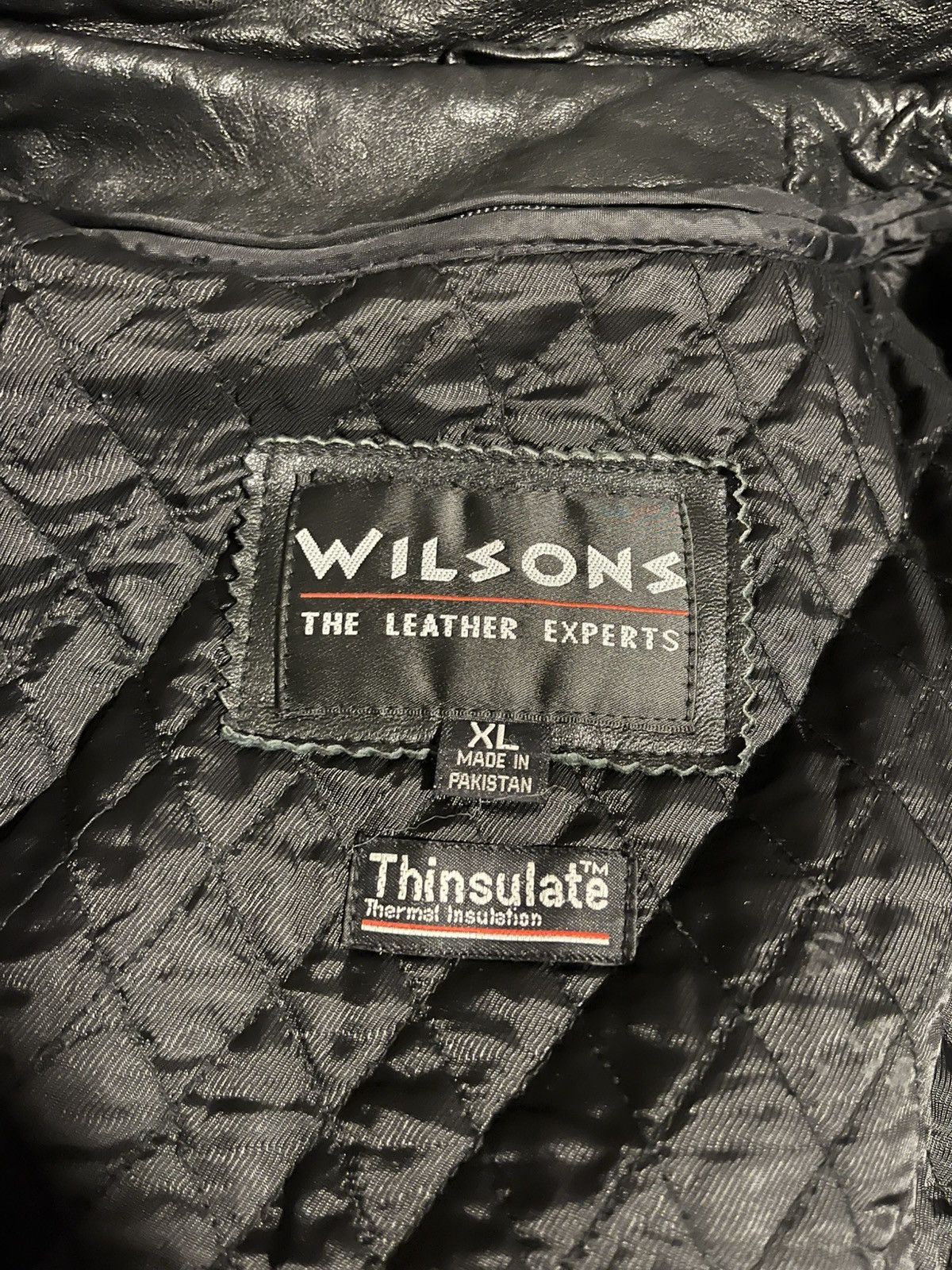 Designer × Vintage Wilson leather Jacket Size US XL / EU 56 / 4 - 3 Thumbnail