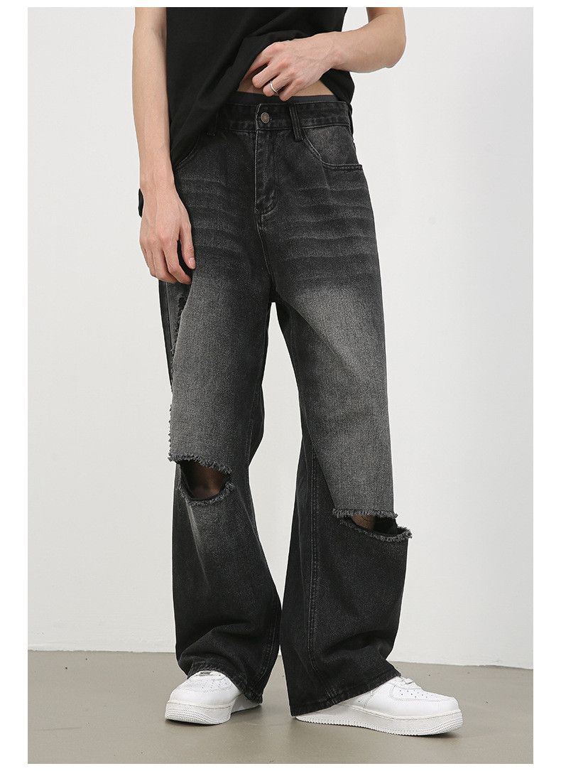 Japanese Brand American distressed street hip hop washed ripped jeans Size US 32 / EU 48 - 3 Thumbnail
